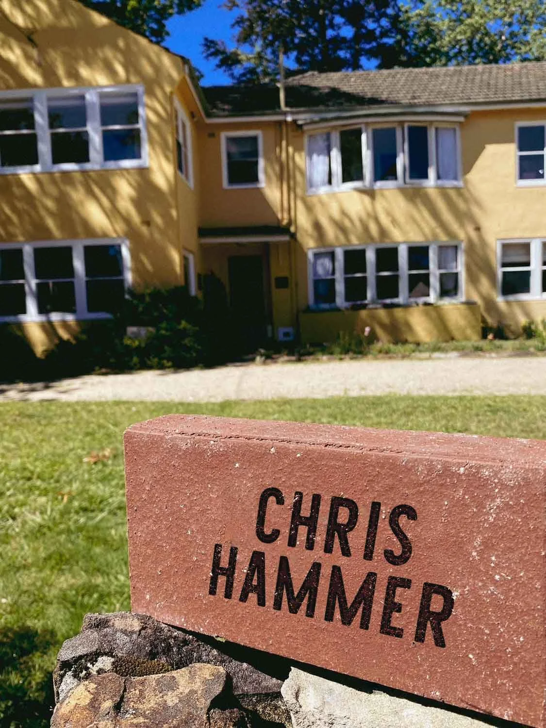 Varuna Alumni, like Chris Hammer, can purchase a personalised paver to support Varuna's new building