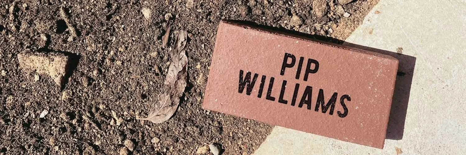 Varuna Alumni, like Pip Williams, can purchase a personalised paver to support Varuna's new building