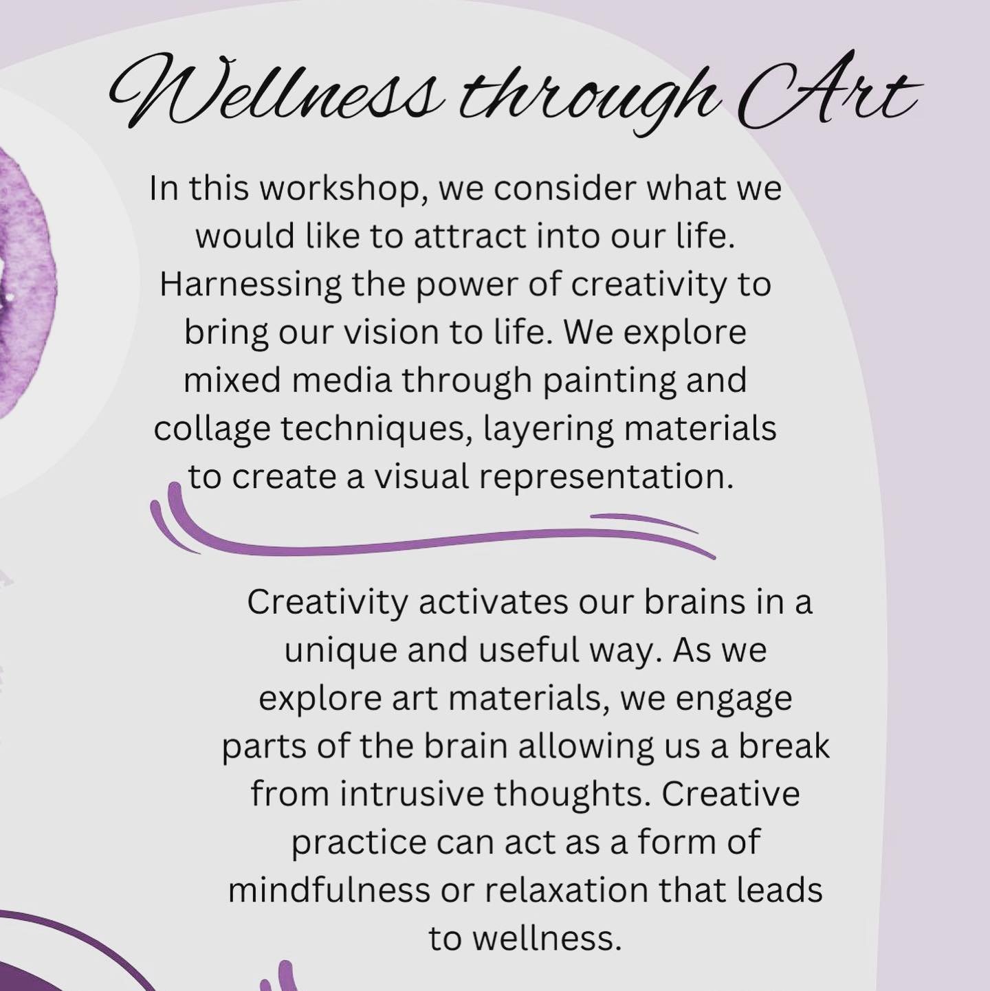 Cultivate a joyful state of being! Manifest your intentions through art. Focus on positivity.  And trust the process! Link in bio for info and to book private parties/workshops 💜✨