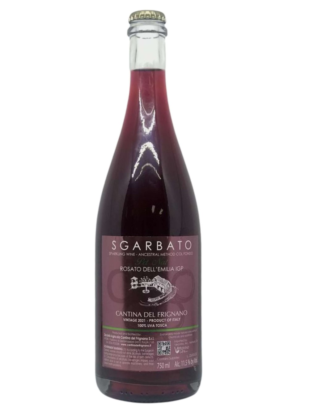 Frignano Sgarbato Pet Nat Uva Tosca Organic Sparkling Natural Wine