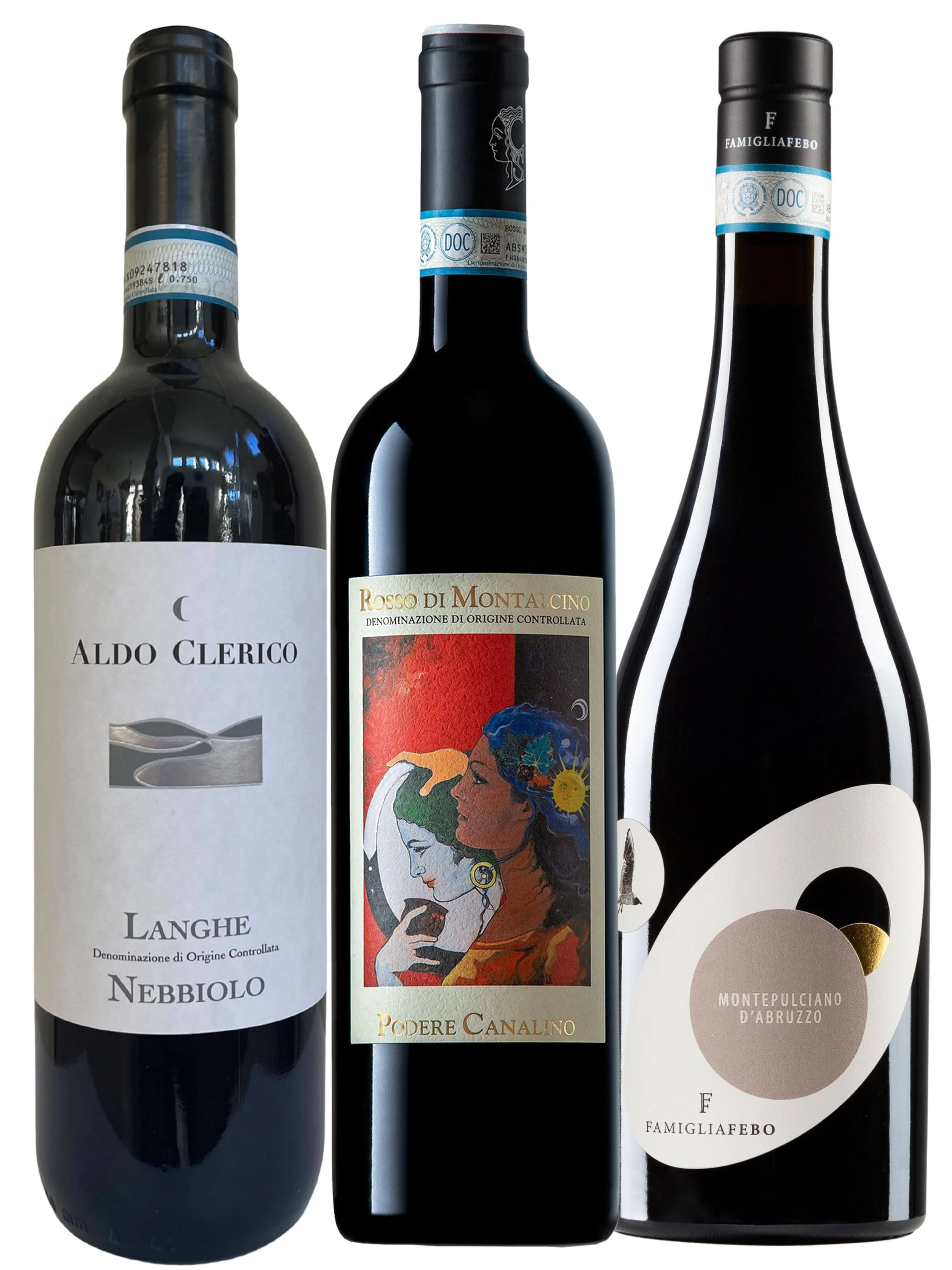 Classic Italian Red Wine Sampler Trio Shipping Included