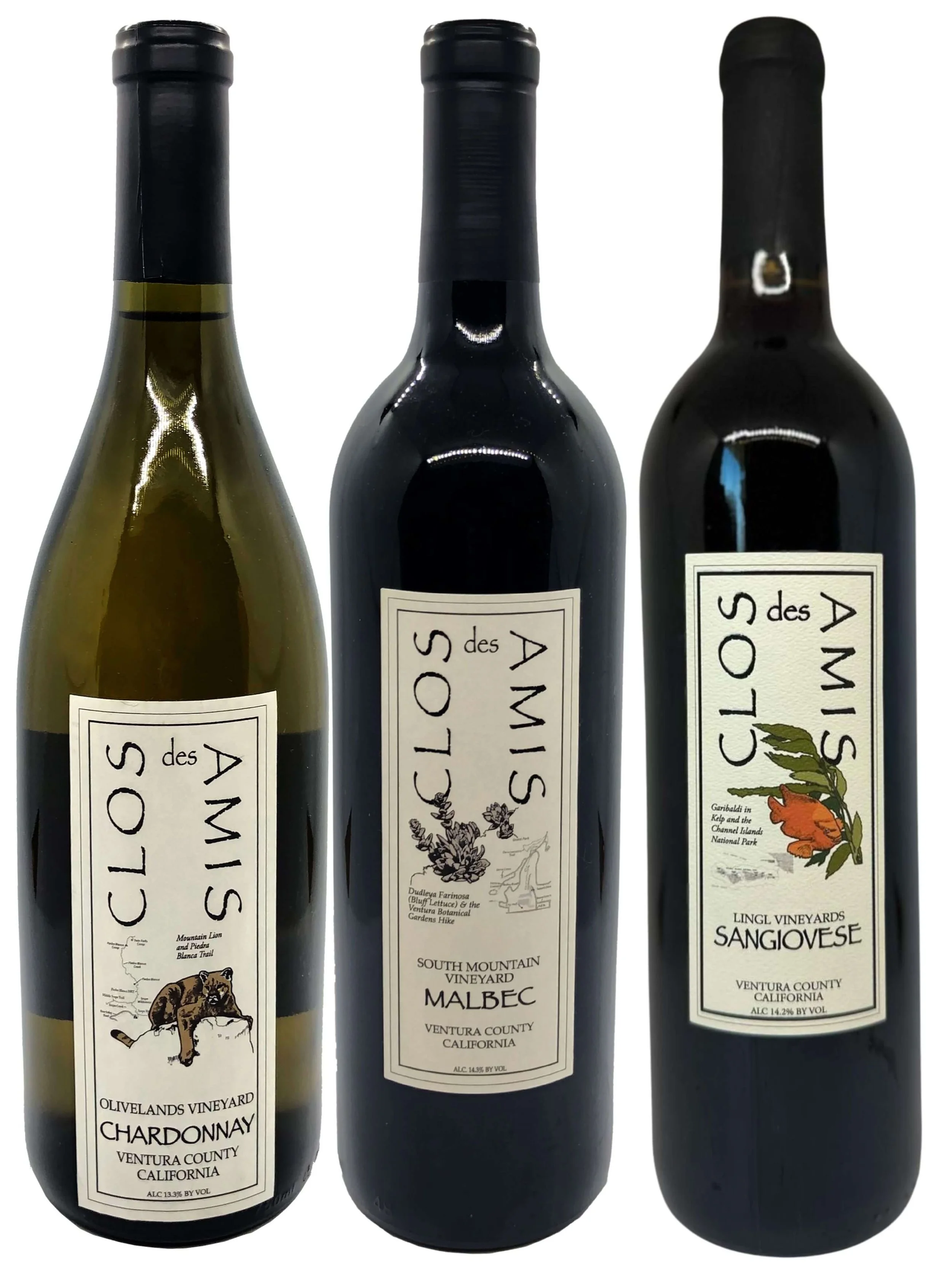 Clos des Amis Undiscovered California Wine Tasting Kit Shipping Included