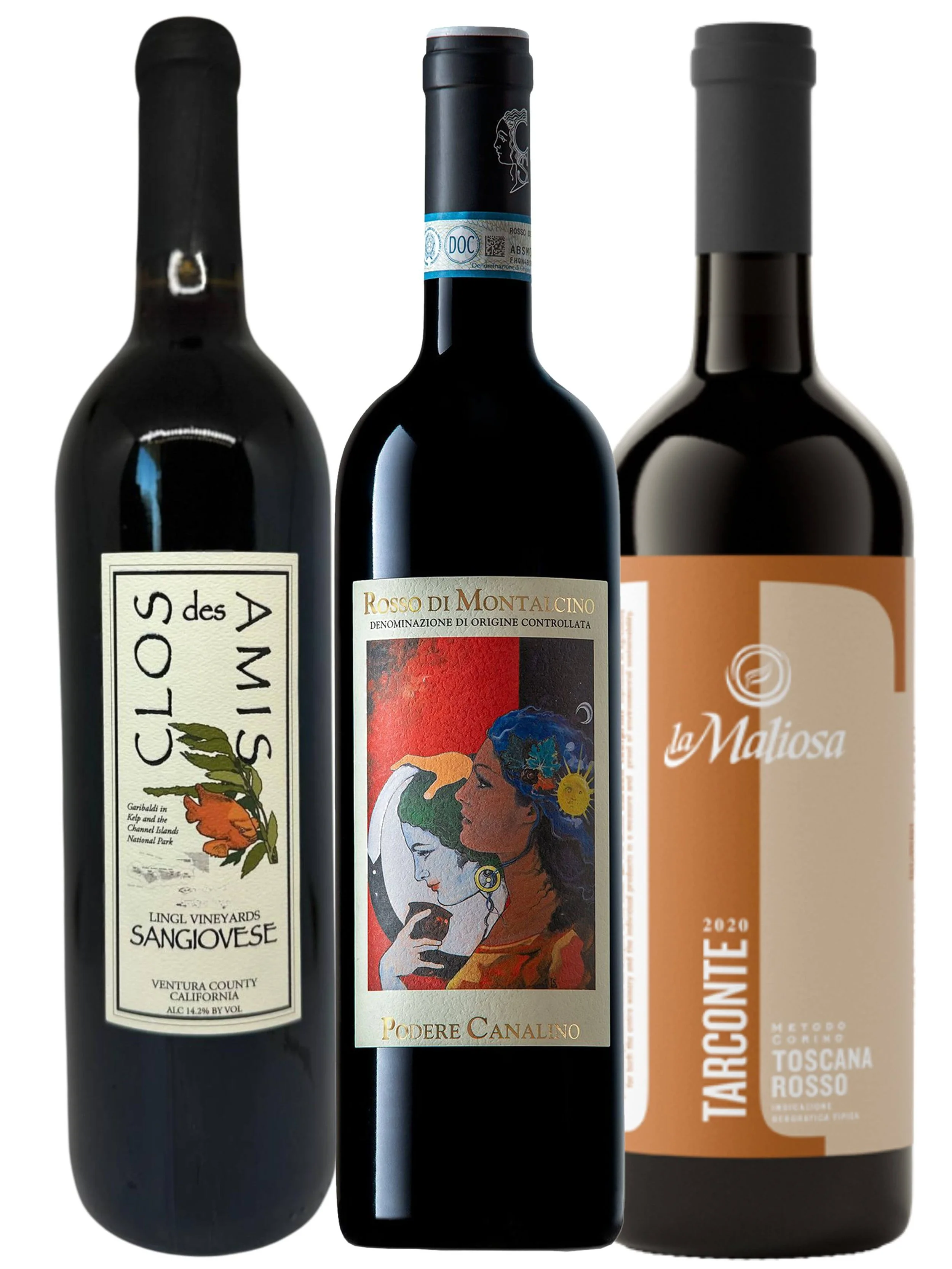 Old World and New World Sangiovese Explorer Tasting Set Shipping Included | Pre-Order