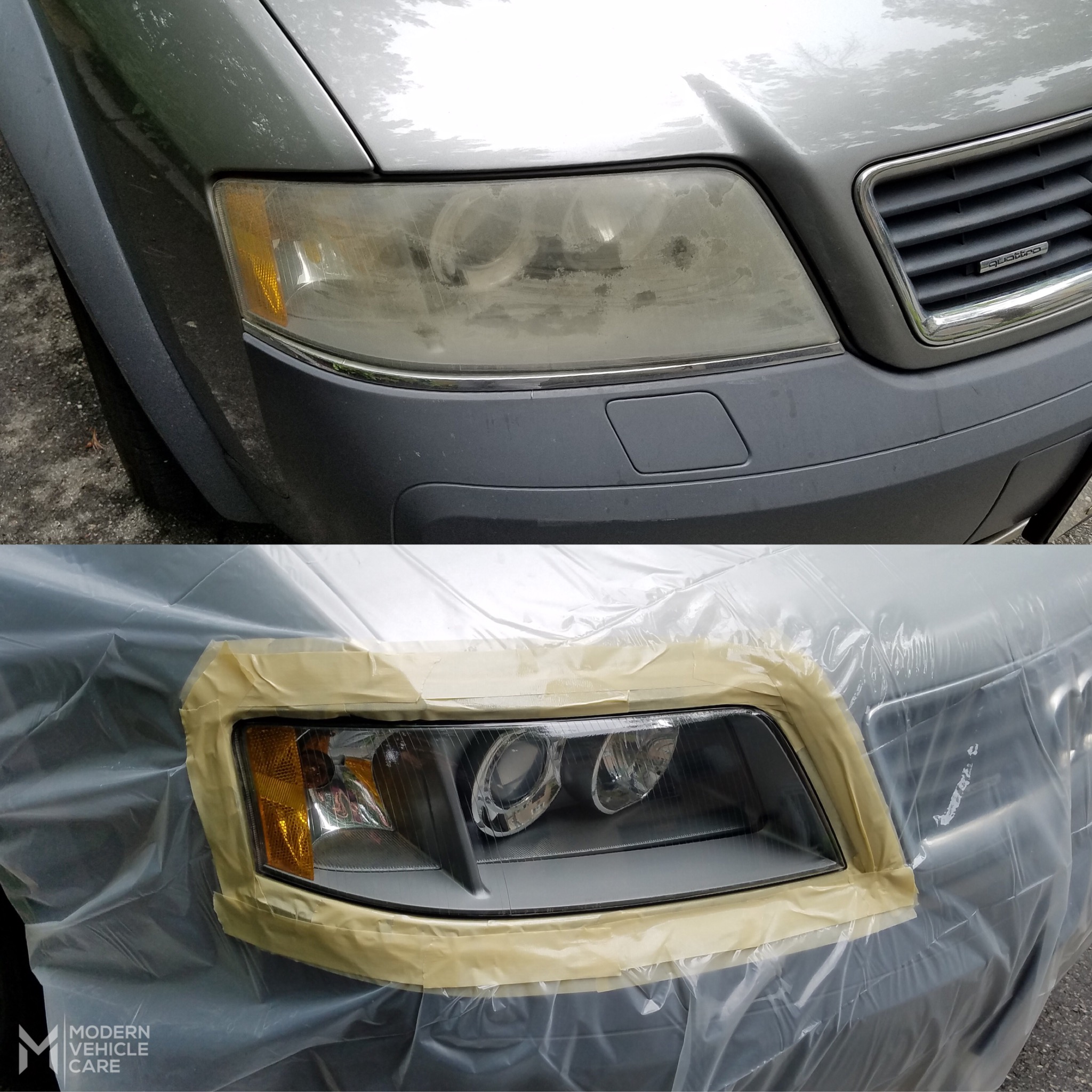 Audi All Road Headlight Restoration.JPG