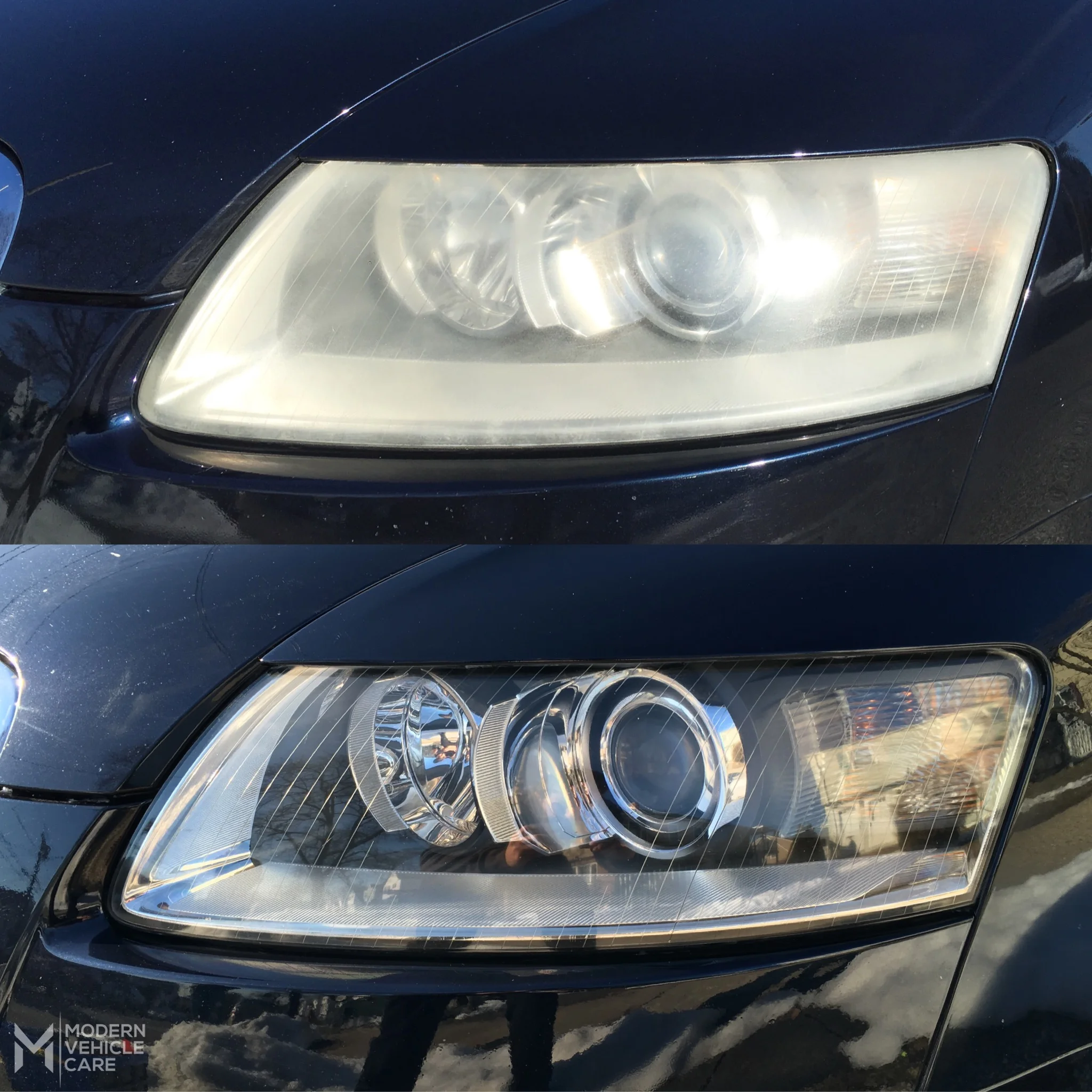 Audi A6 Headlights Restored.JPG