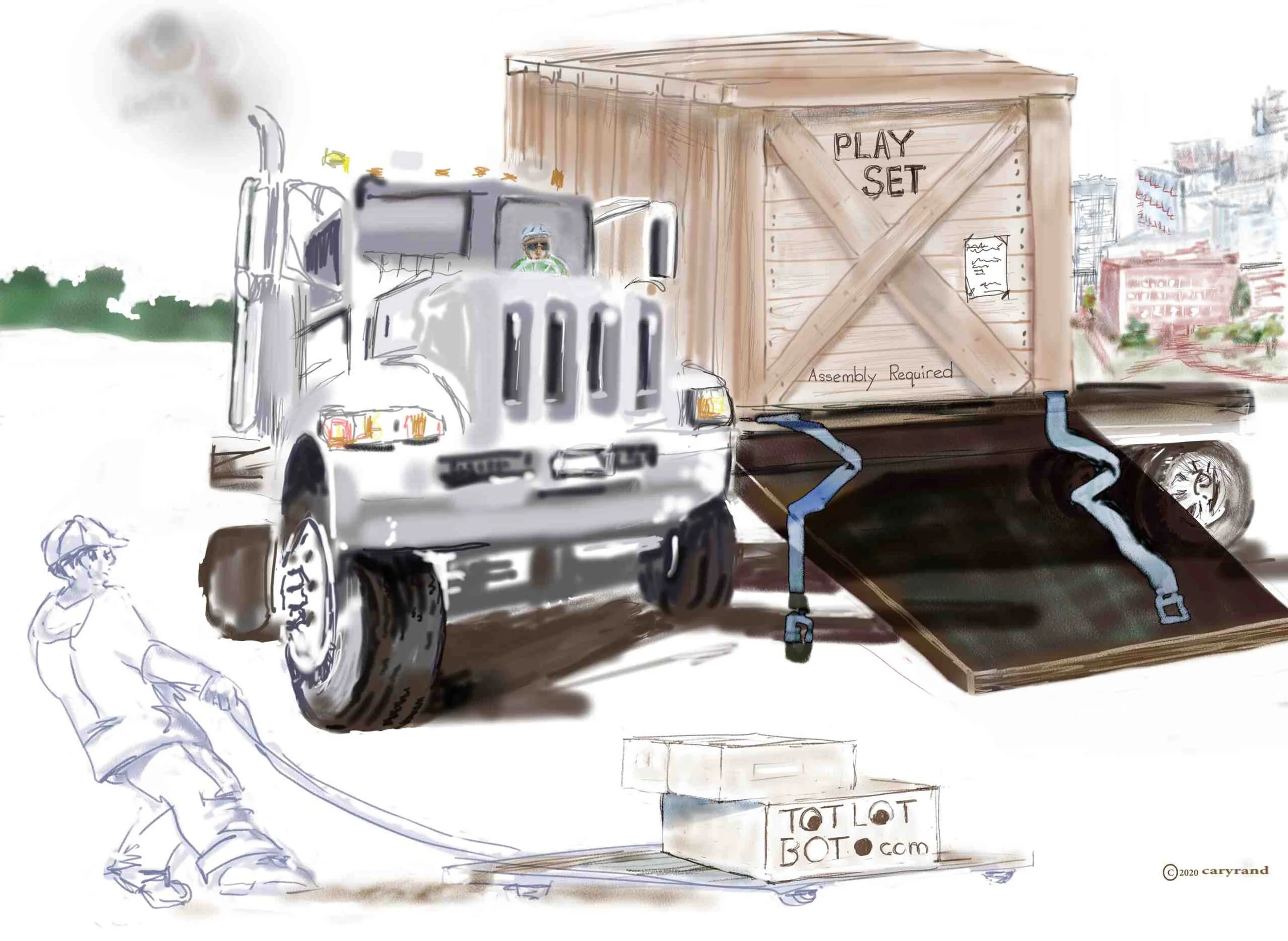  Oscar was inside the big box, in pieces. 