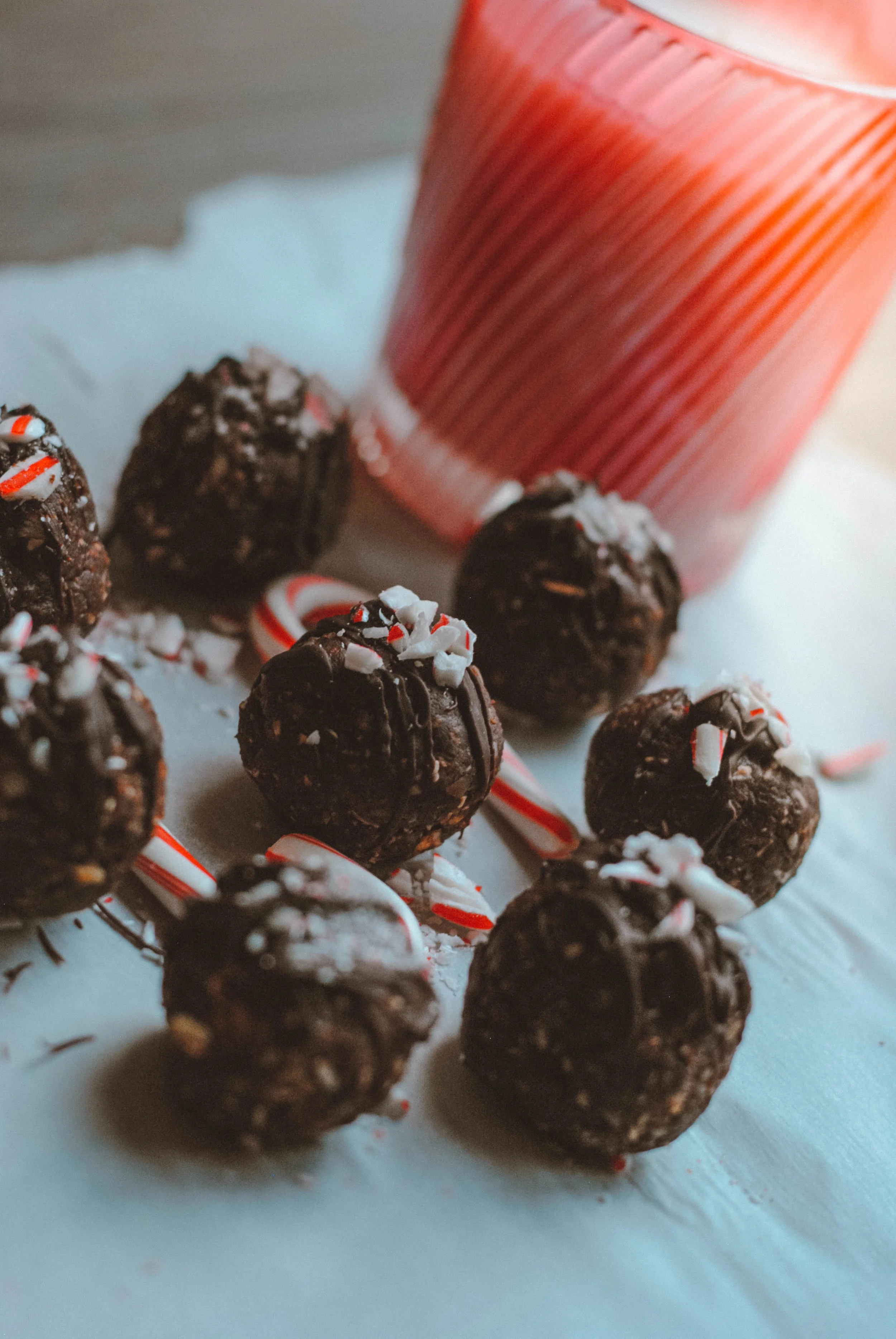 Peppermint Chocolate Walnut Bites 