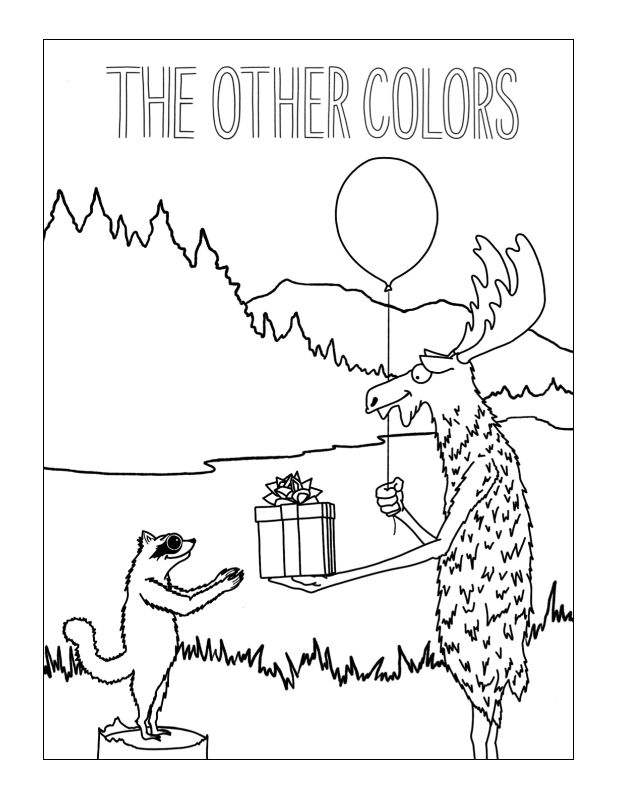 Maroon Moose and Maroon Raccoon