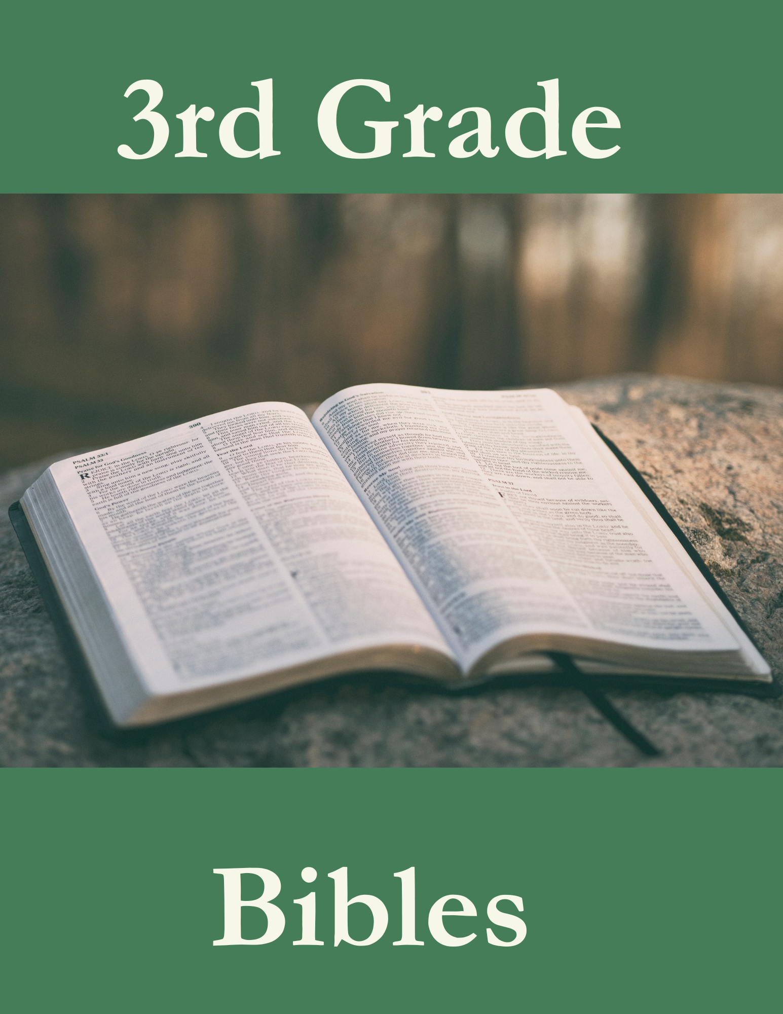 Third Grade Bible Presentation