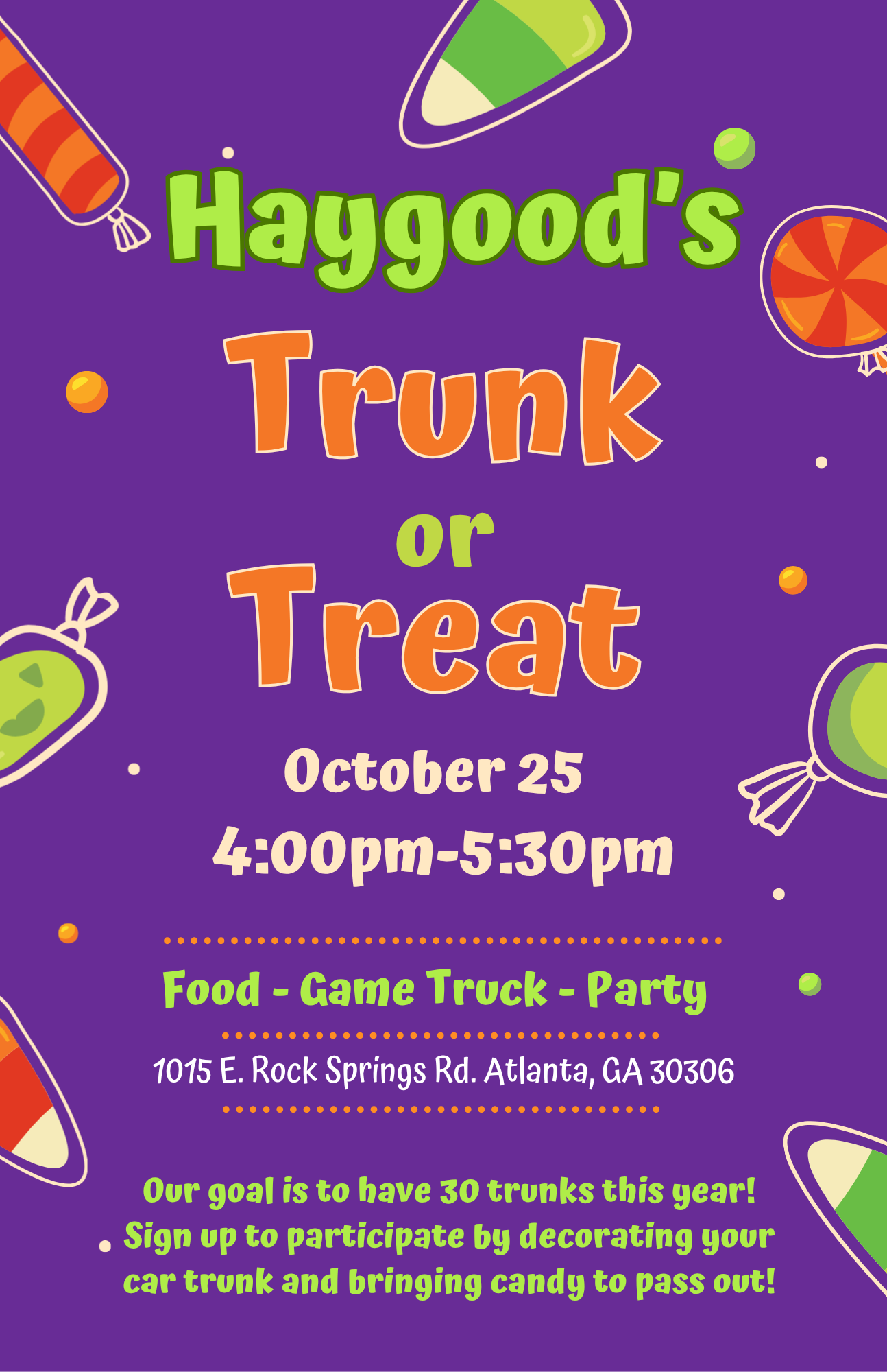 Trunk or Treat