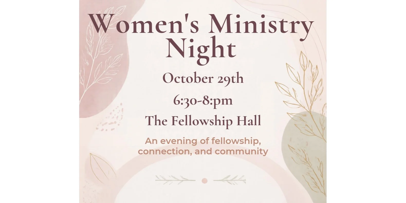 Women's Ministry Night