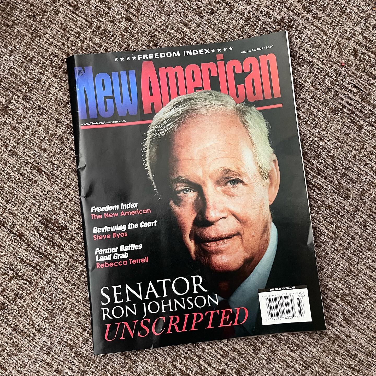 I had the opportunity to take the cover photo for next months edition of @newamericanmagazine, as well as behind the scenes photos of the interview between @ronjohnsonwi and Paul Dragu. 🤩