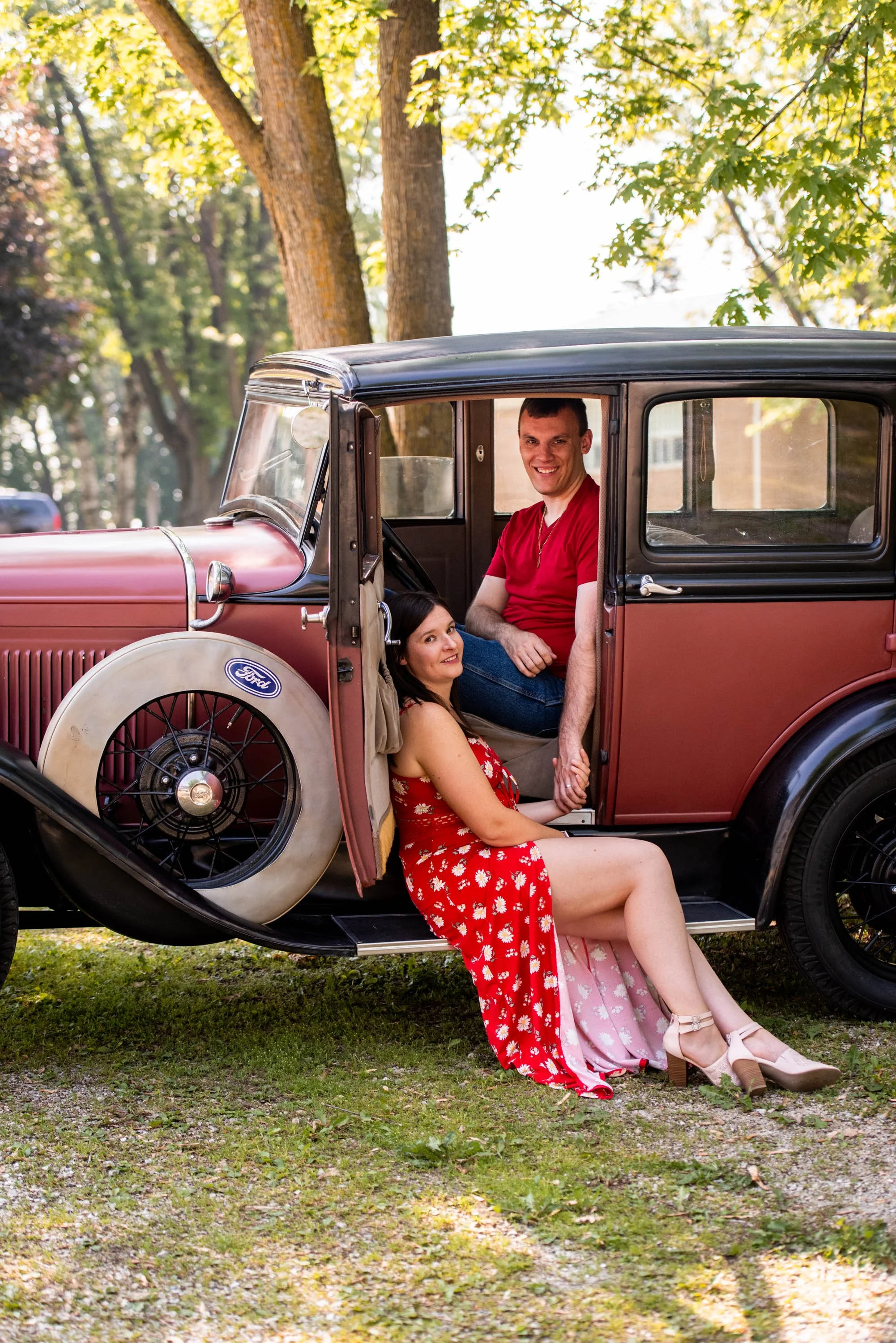 Anna + Owen Engagement | Crystal Ballroom | Hilbert, WI