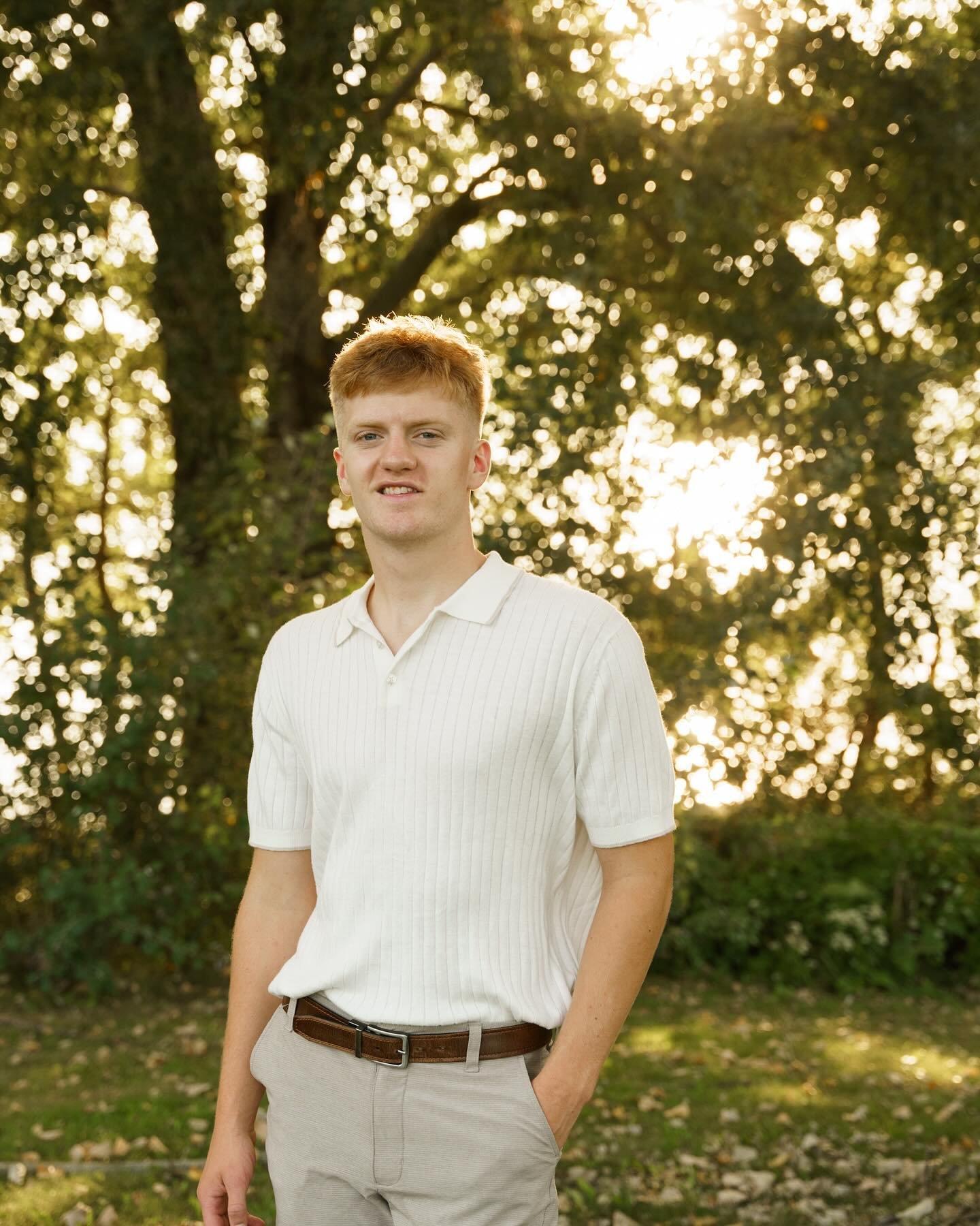 Sean&rsquo;s senior photos at High Cliff- what a beautiful location!