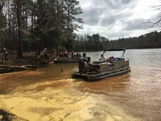 ferry of volunteers