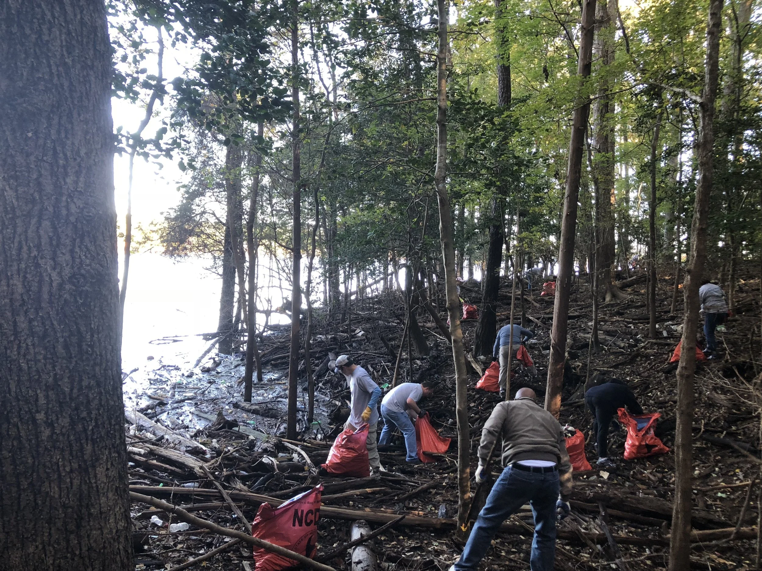 140 bags of trash and 7 tires snagged by Sensus, a xylem brand