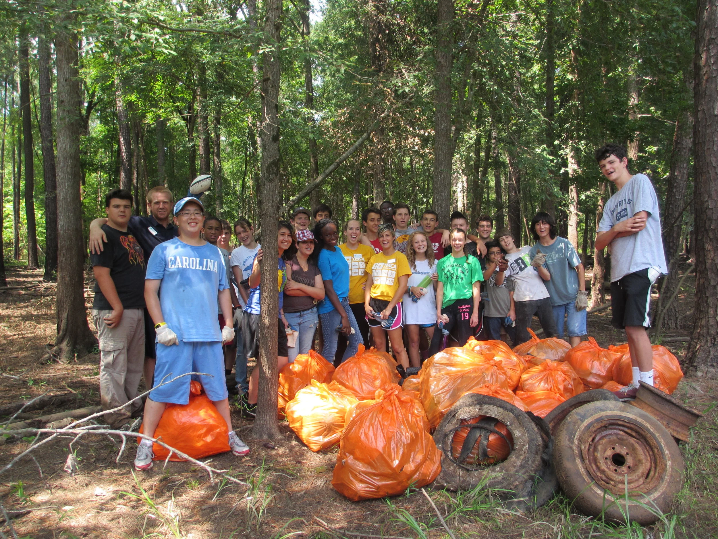 Chapel Hill-Carrboro YMCA Teen EDGE Camp Cleanup