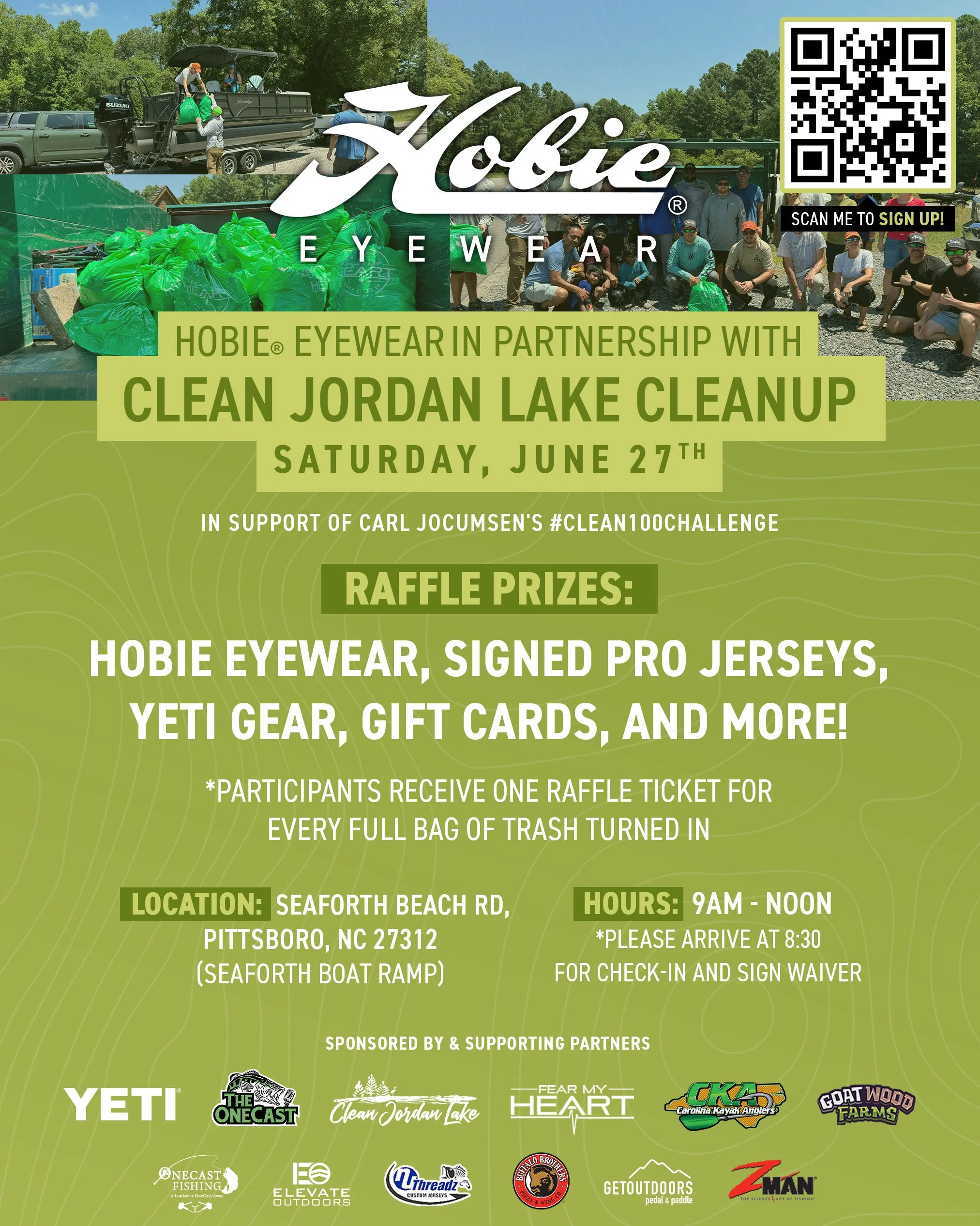 Hobie Eyewear Worldwide Lake Cleanup