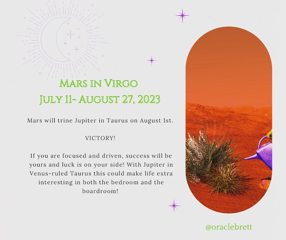 August 1st: Mars trine Jupiter in Taurus! Take advantage of the lucky vibes today!
.
.
.
.
#astrology #astrologypost #dailyhoroscopes #itsinthedetails #astrologersofinstagram #vibes