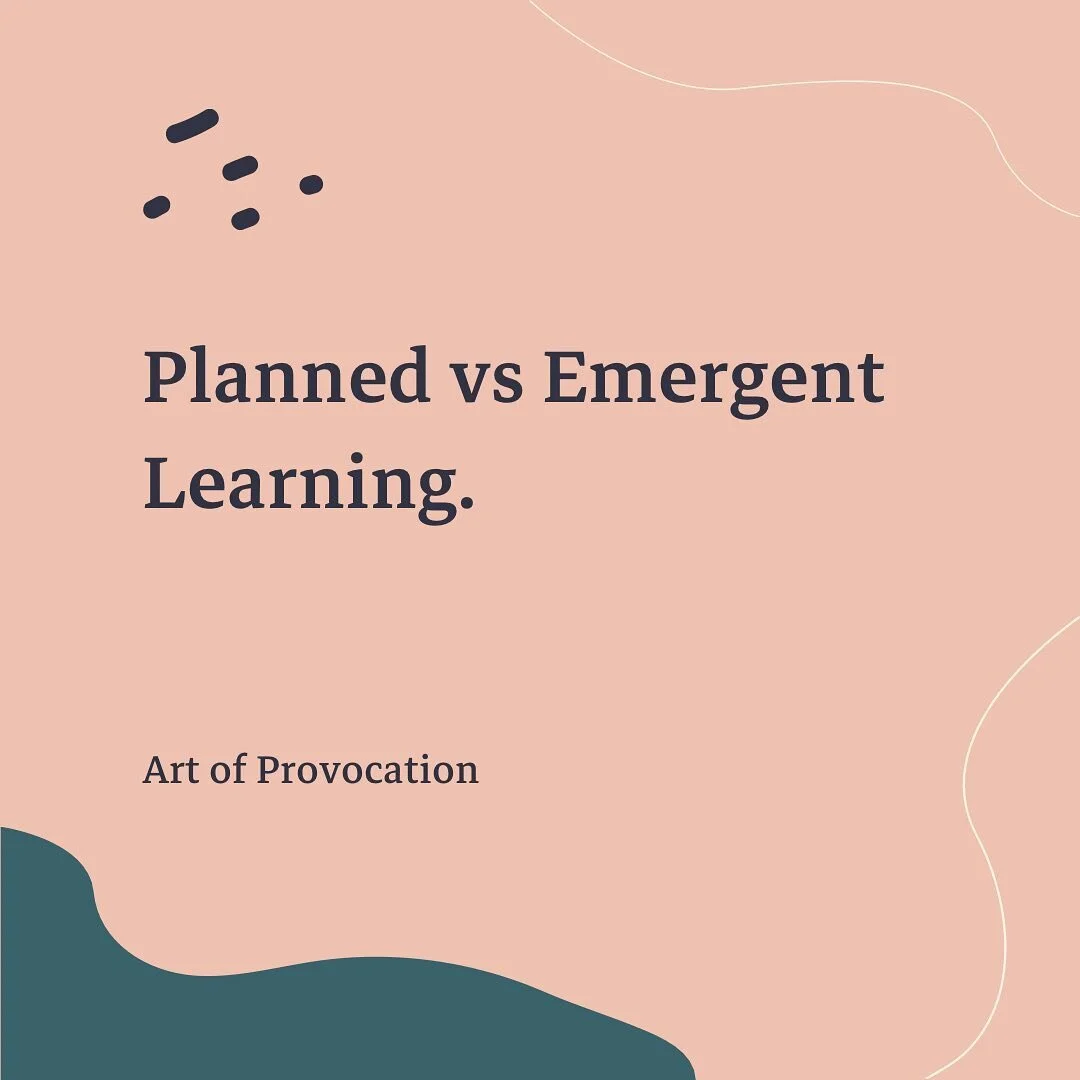 Planned Learning vs Emergent Learning. 
.
I hope you enjoy this and can take something with you as we make play a priority in learning! 
.
Sign up and subscribe to our email list on our website! We send free downloads and information to guide and sup