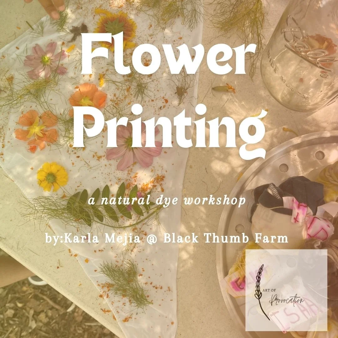 Flower Printing (at Black Thumb Farm)- August 17th, 2024