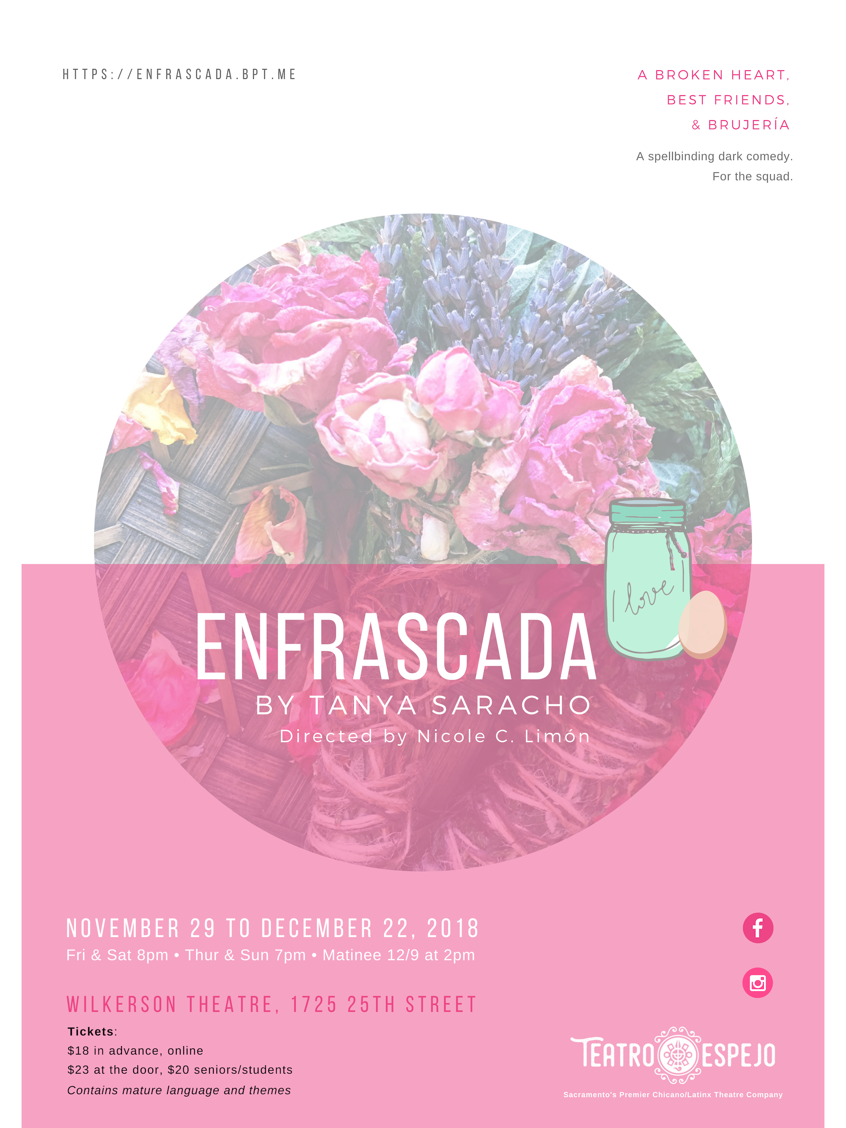  Poster for Enfrascada by Tanya Saracho 