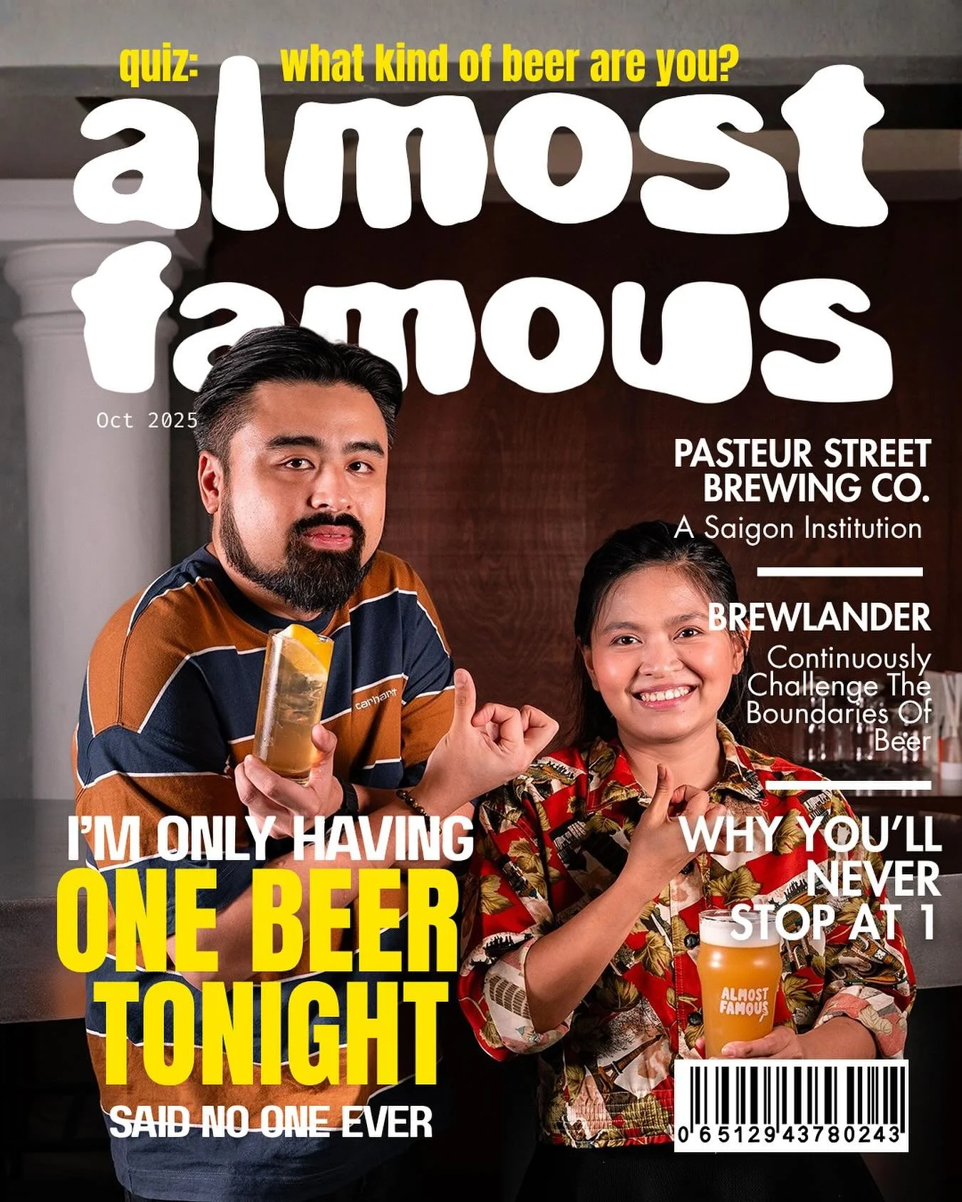 This month’s issue is all about what’s on tap.
From crisp lagers to juicy IPAs, we lined them up like cover stars and gave the beers the recognition they deserve.