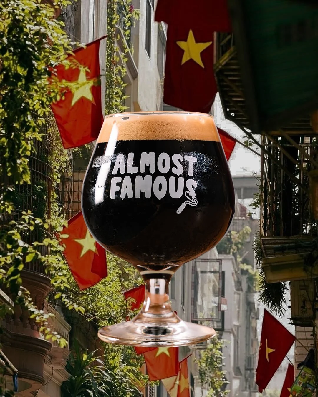 Cyclo Stout — 13% of pure conviction.Brewed with Vietnamese cinnamon, vanilla, and chocolate. Heavy, heady, and unapologetically Saigon.