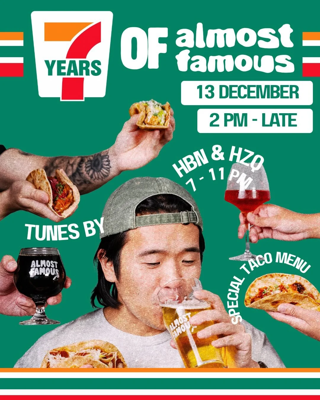 7 YEARS OF AF
2 PM TILL LATE
13 &bull; 12 &bull; 2025

Seven years in, and AF&rsquo;s still pouring, still loud, still your favourite place to lose track of time. That&rsquo;s seven years of beers, banter, and all the beautiful chaos we wouldn&rsquo;