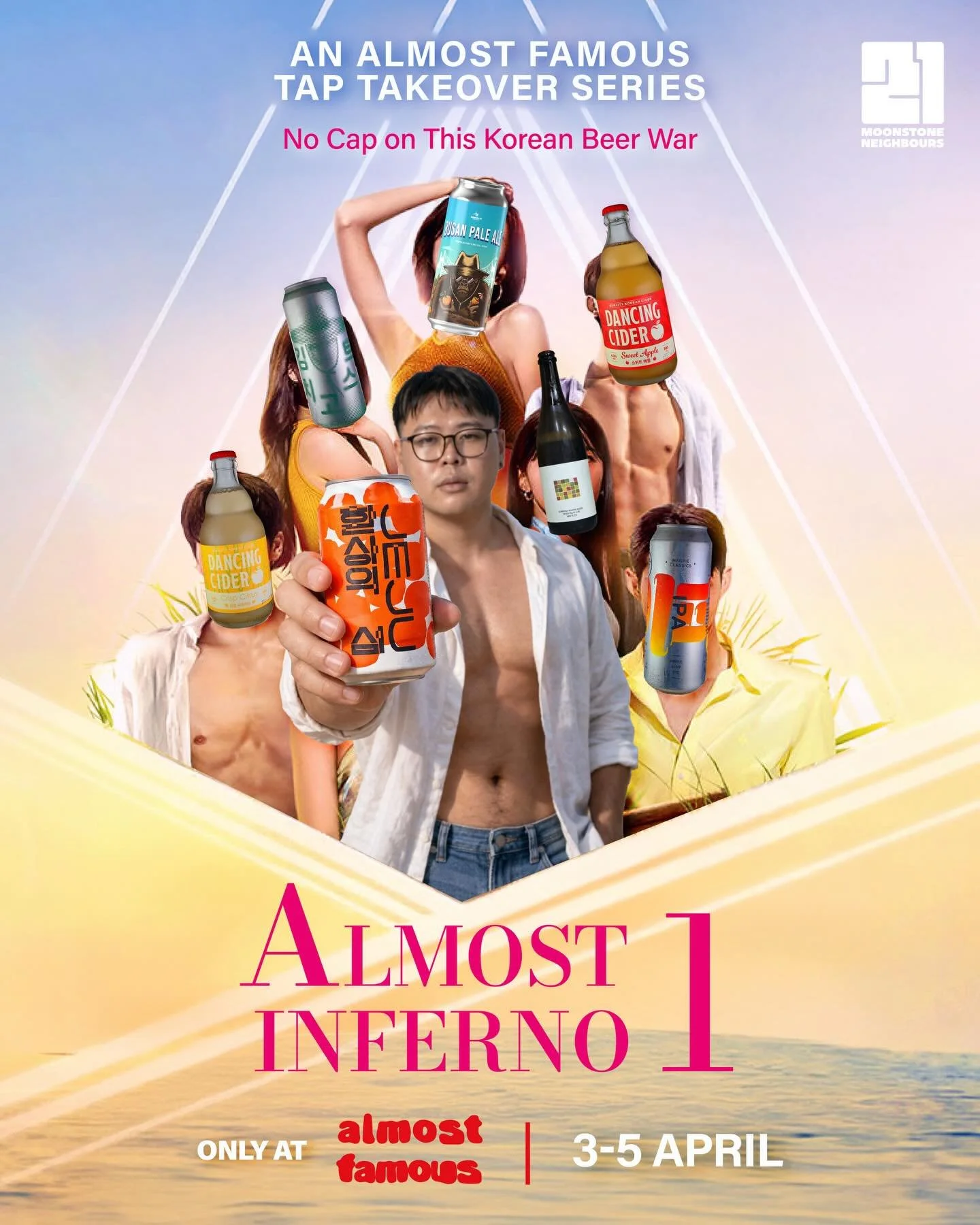 🎟️ FREE ENTRY
📅 3-5 APRIL, FRI-SUN
🕖 Usual opening hours
📍 Almost Famous Bar, 30 Victoria Street #01-06

New season just dropped.
Instead of love, you&rsquo;ll be finding a selection of 15 Korean craft beers and some spanking new dishes featuring