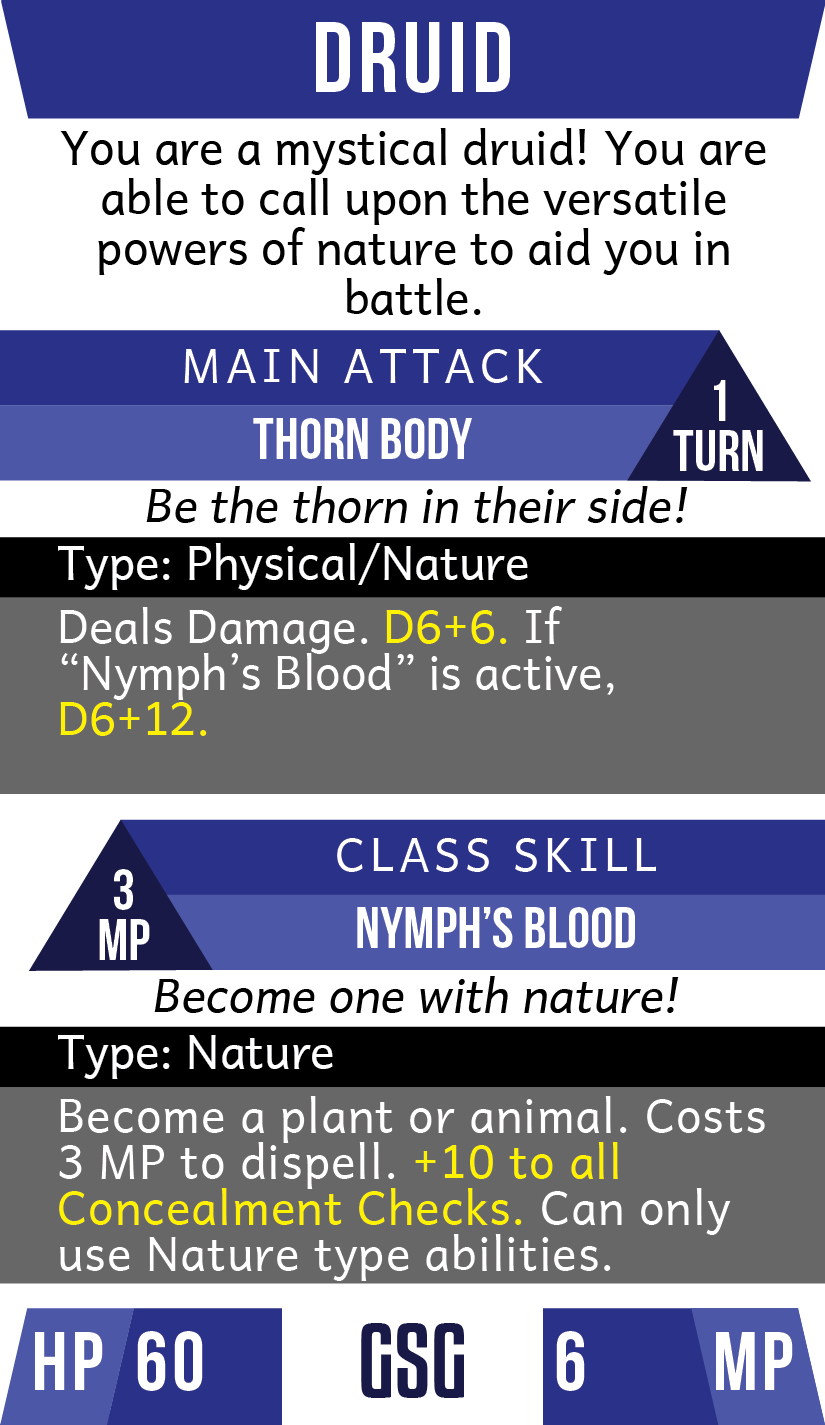 A look at a Deck Quest Recasted Class, the Druid!