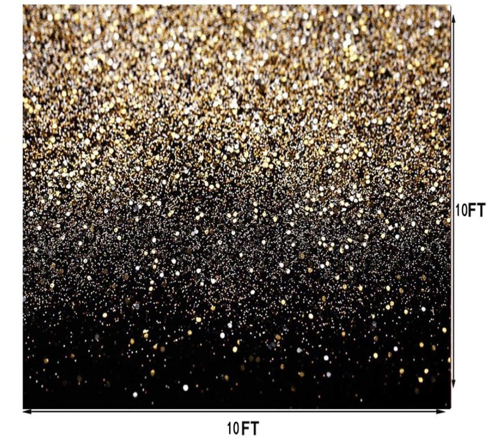 Golden Glitter Elegance Backdrop