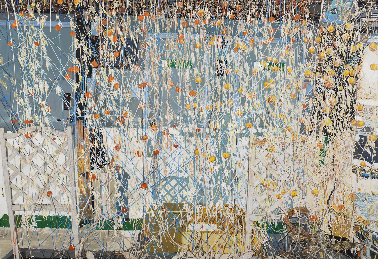 풍선덩굴 Balloon Vines 112cmx162cm Mixed Media 2017 USD15000 / £12000