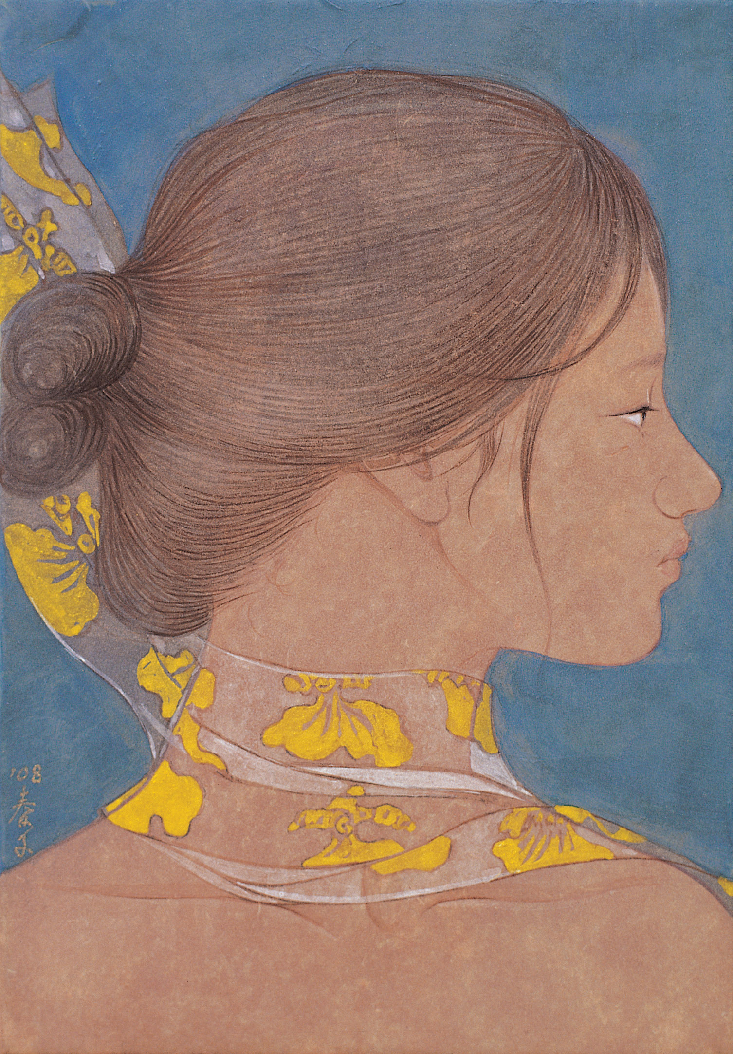 ChoonJaCho_Woman_25.8x17.9cm_StonePowderOnKoreanPaper_2010.jpg