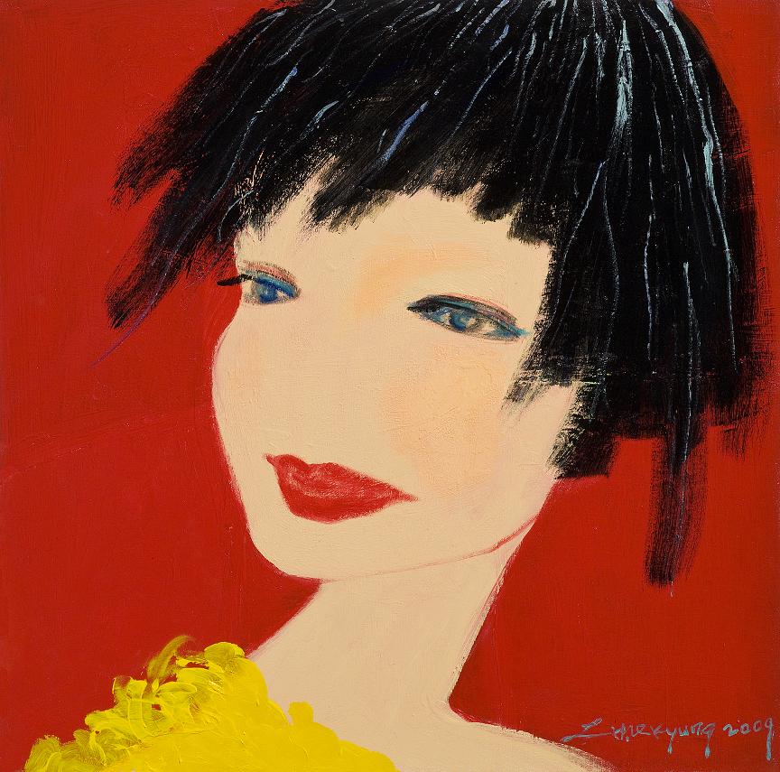 Passion 91x91cm Oil on canvas 2009 USD10000 / £7800