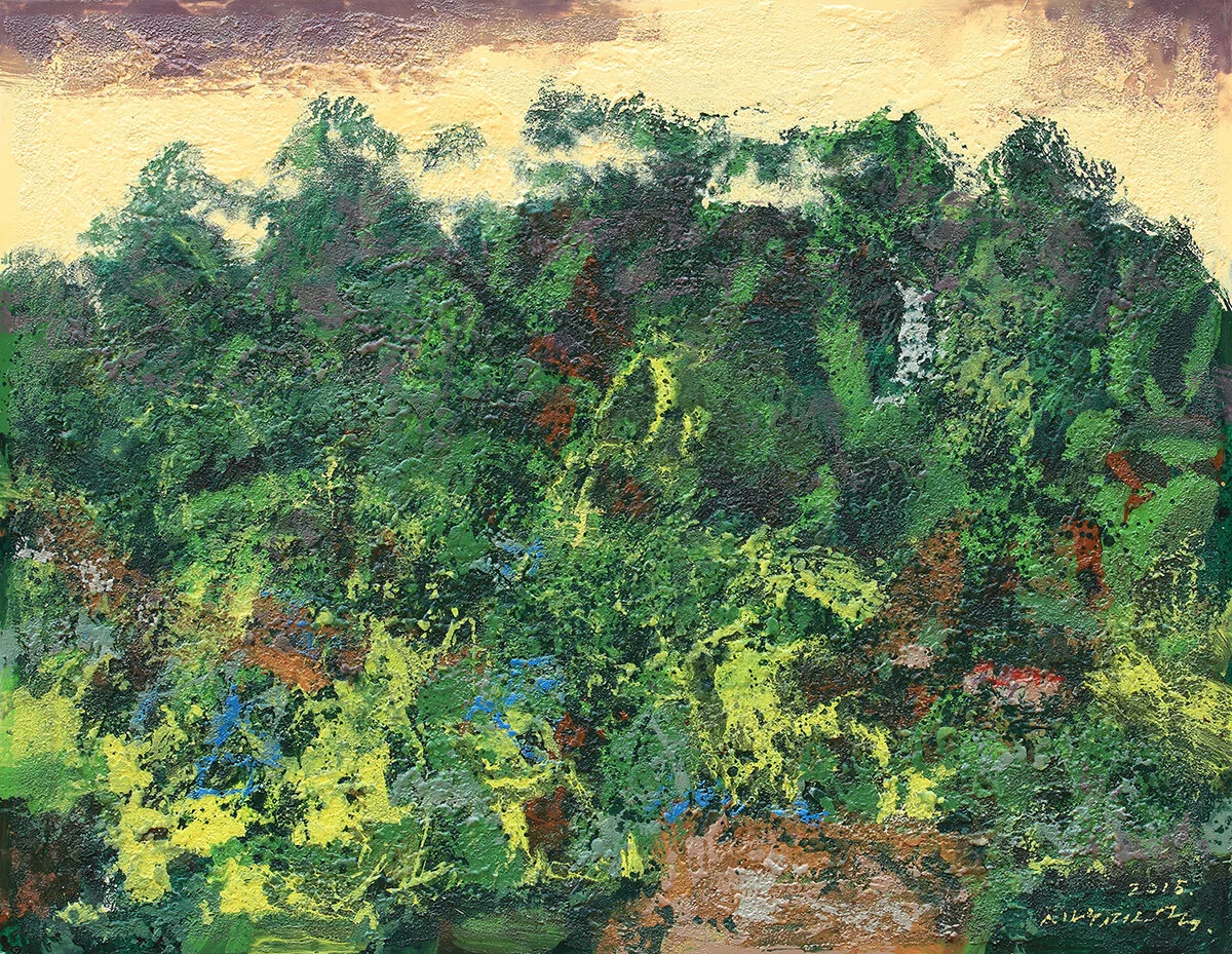  산의 울림 Echo of Mountain 2015 Acrylic on Canvas 91x116.7cm     