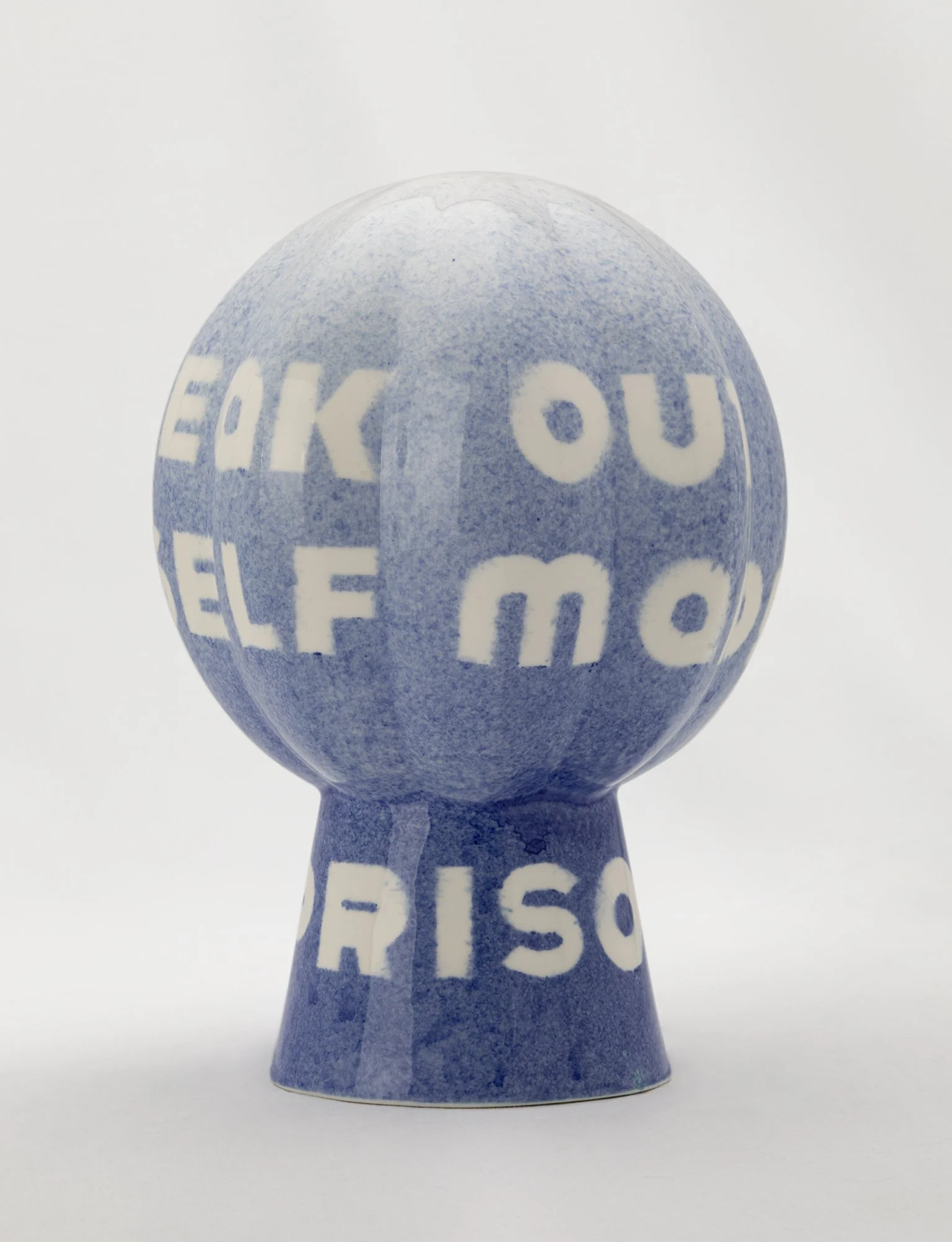  City Oasis-Liberation Break out of self made prison 2022-2023 Ceramic 19x19x30cm     