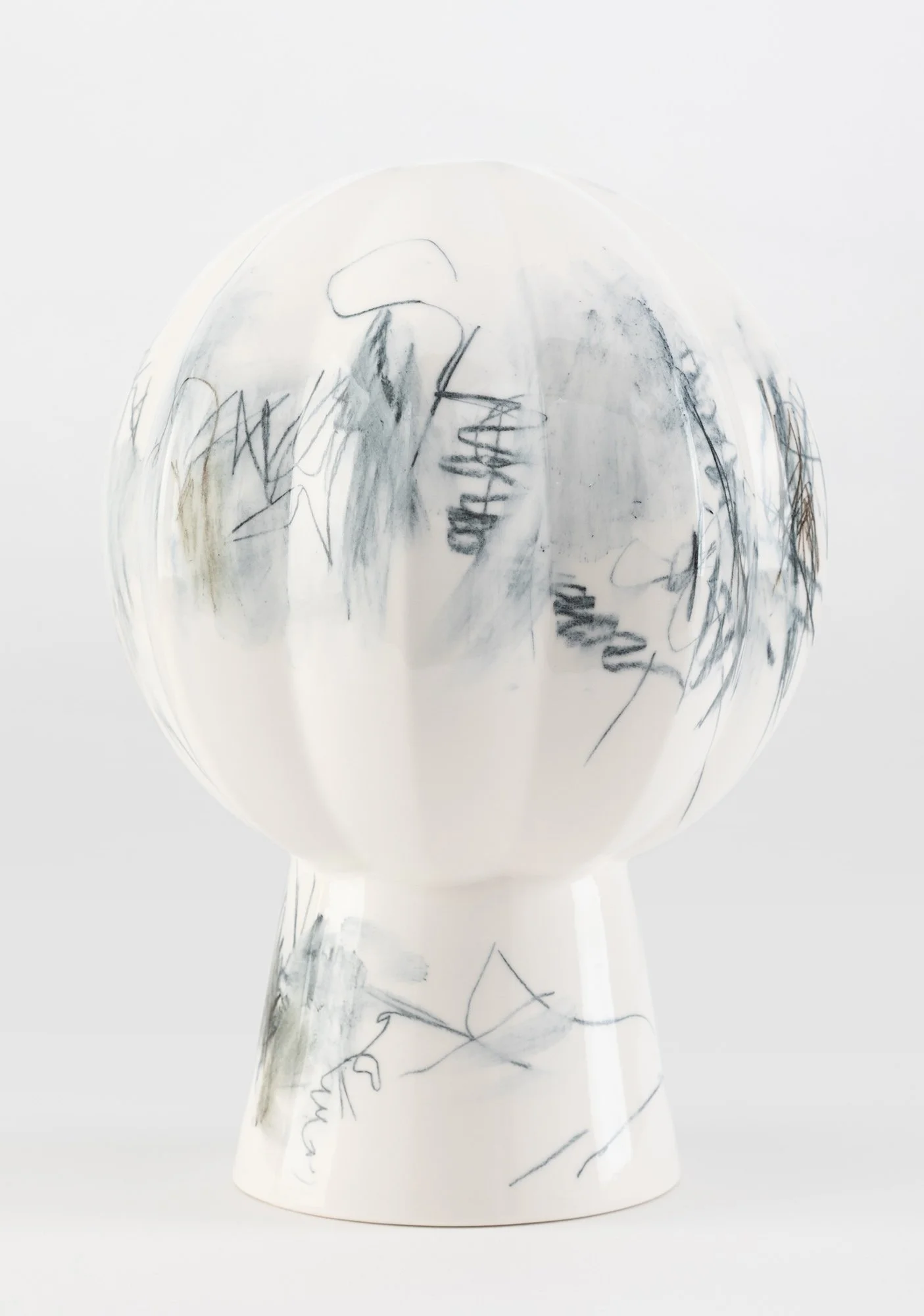  City Oasis-Liberation Break out of self made prison 2022-2023 Ceramic 19x19x30cm     