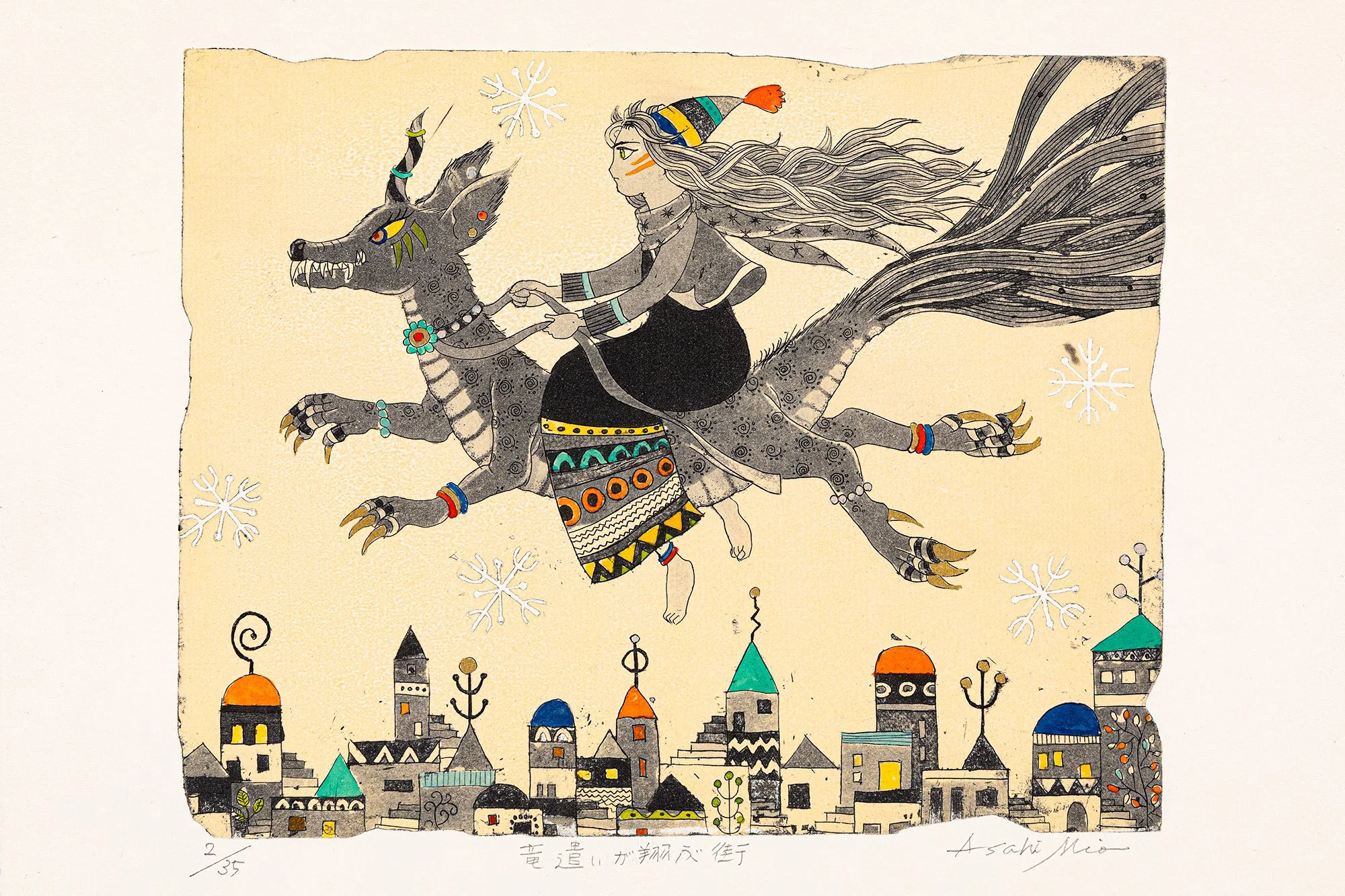  The city where Dragons and hi’s master fly_2/35_etching     