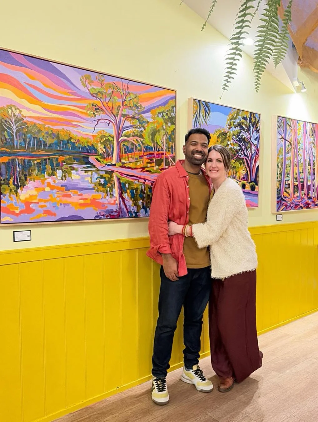 Still on a high after the &lsquo;Home In The Hills&rsquo; Exhibition opening at @marshis_kitchen 💫 for @salafestival 

If you haven&rsquo;t yet, please check out the show at Marshi&rsquo;s Kitchen in Stirling, on until 31st August and grab some deli