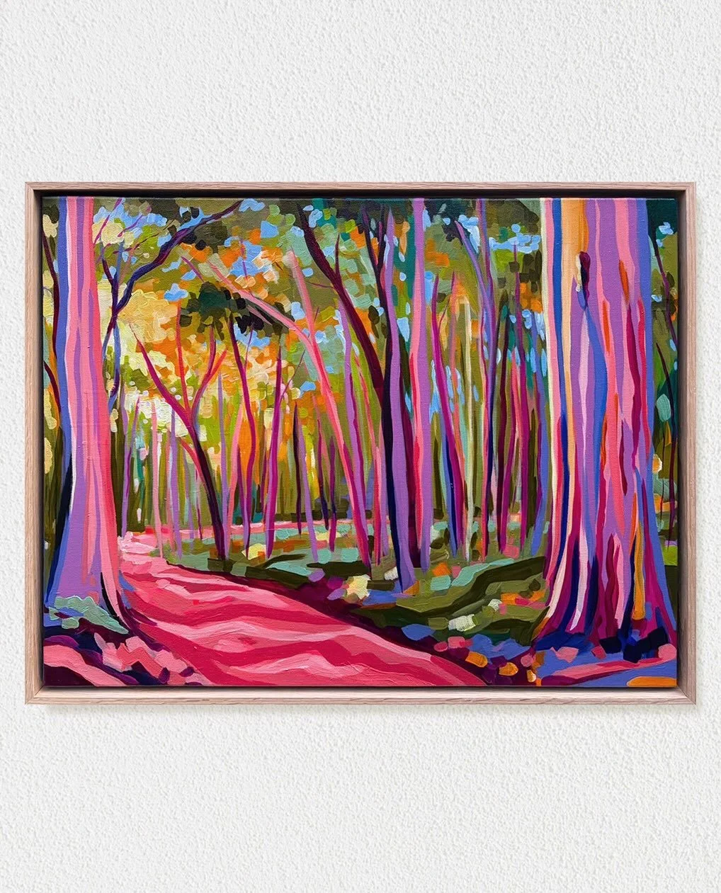 &lsquo;Stay A While&rsquo; SOLD 🔴 on opening night 
Based on Boranup Karrri Forest, Western Australia
Acrylic on Canvas, Framed in oak - 64cm W x 54cm H
This beauty is currently on display at @loretospringart one last day to see the show of over 300