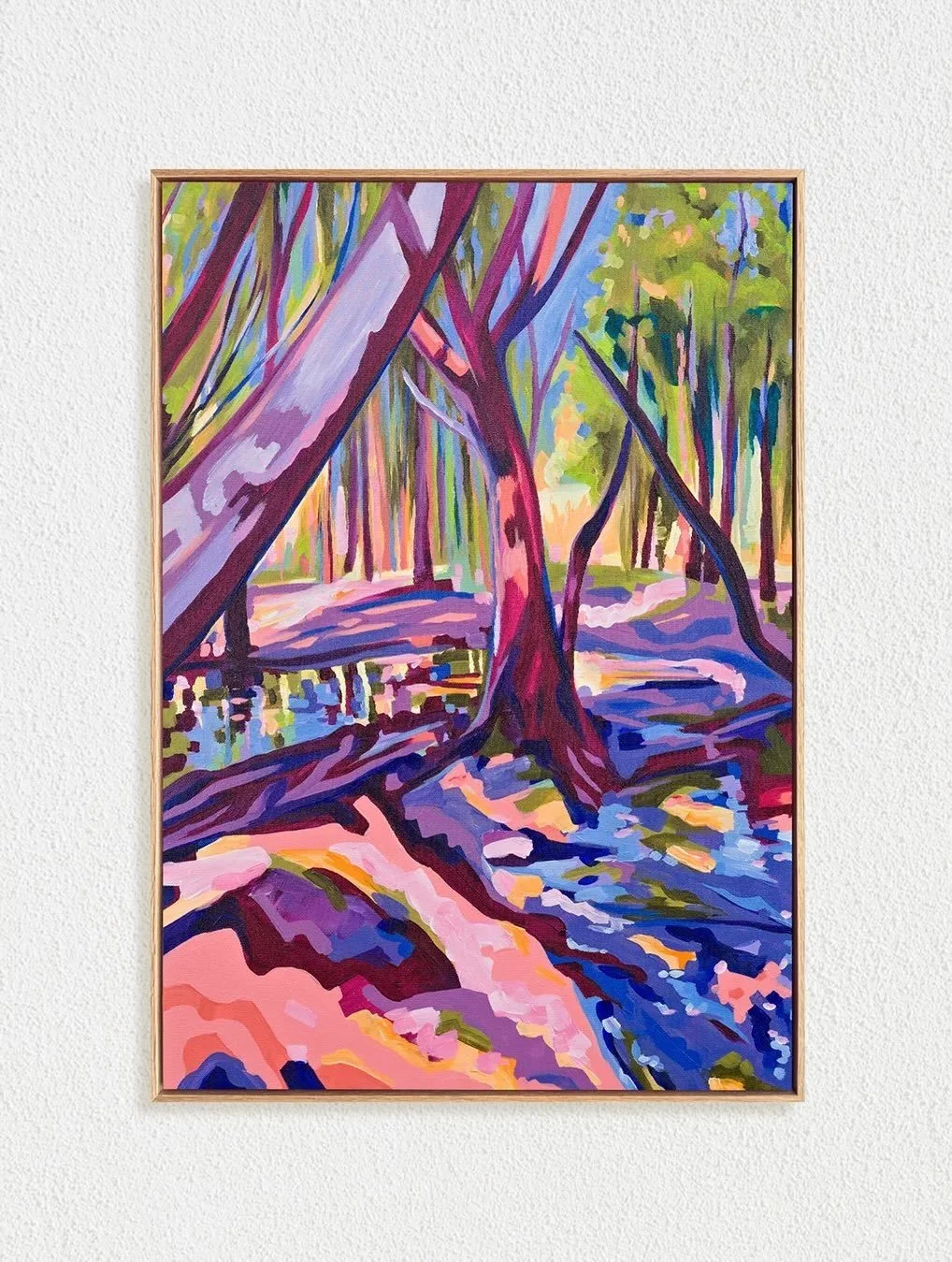 &lsquo;River Walk&rsquo; 64W x 87H acrylic on canvas framed in oak. 
This beauty was part of @loretospringart and is now available on my website 🙌🏻👏🏻 
3 brand new pieces now up online! 
.
.
.
.
#landscapepainting #southaustralianartist #landscape