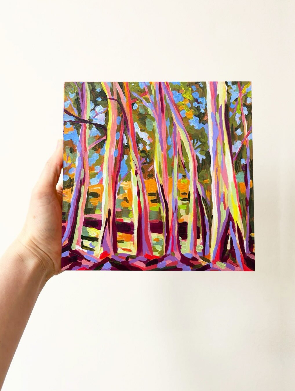 Mini Monday 11 is live!✨ may just be my favourite so far! Inspired by @courtneymikaela_art &lsquo;s beautiful property in Mylor South Australia 

Every Monday I&rsquo;ll be releasing a brand new mini landscape at 1pm (Adelaide time) - 20 x 20cm acryl