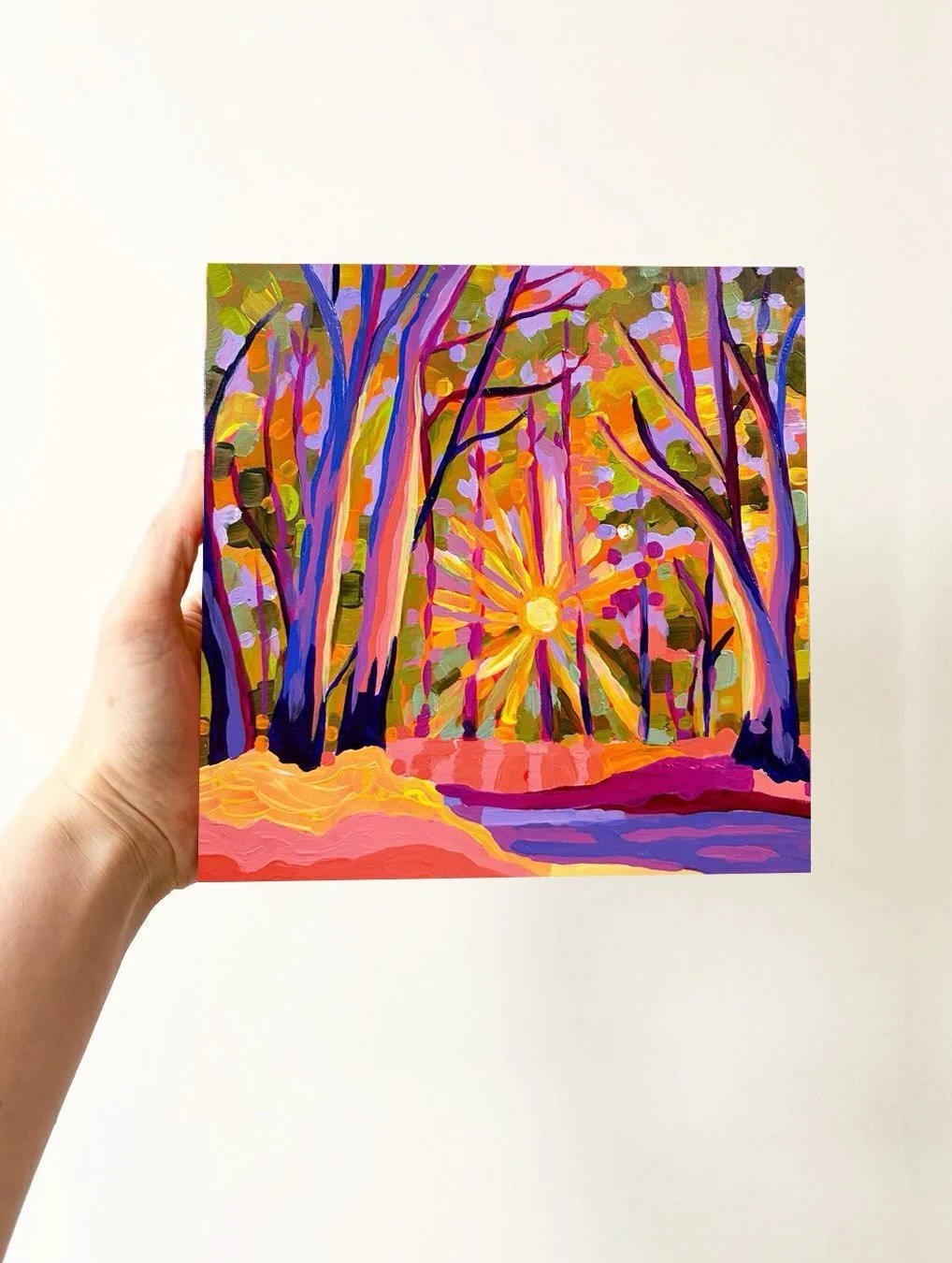 BONUS!!!! 🌈 
Decided to do another mini Monday today.. just because and also number 11 sold in less than 10mins so maybe this one might be yours! 

Mini Monday 12 is live! And I just LOVE HER! ☀️ 

This piece is inspired by a beautiful walking spot 
