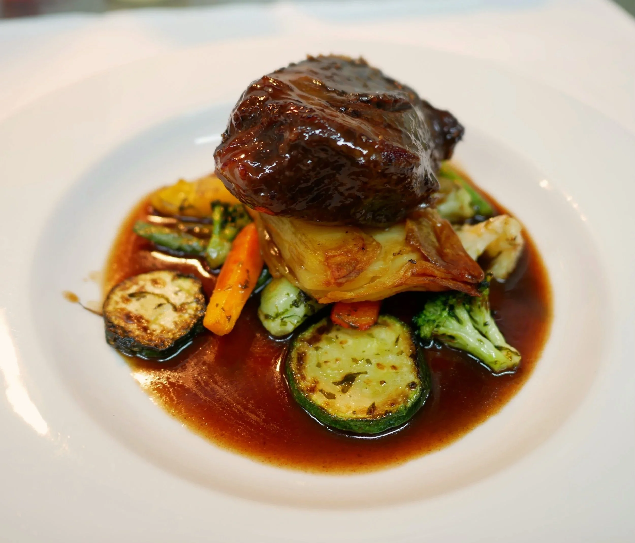 Beef Cheek with Anna Potatoes