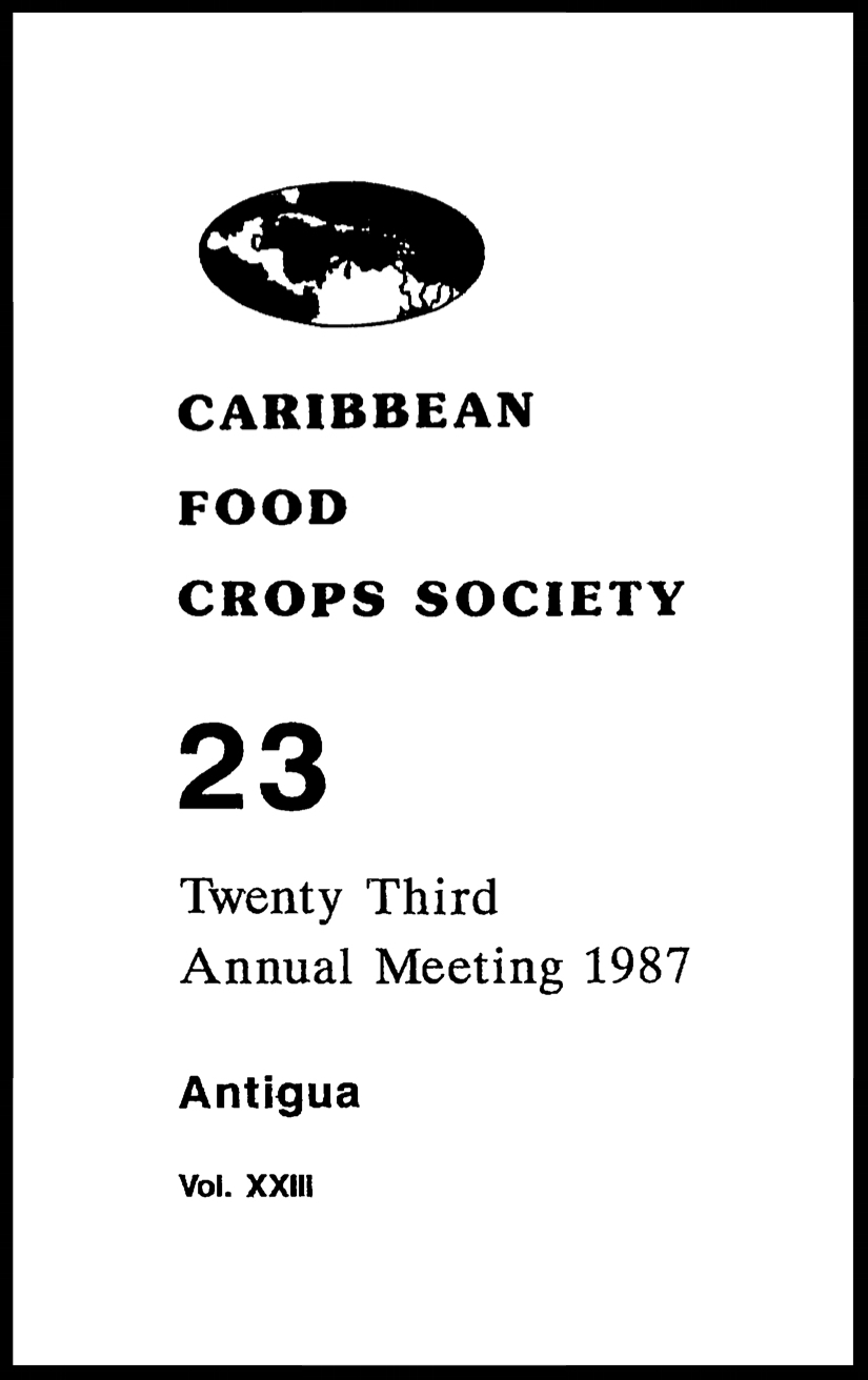 1987, Vol. 23, St. John, AG