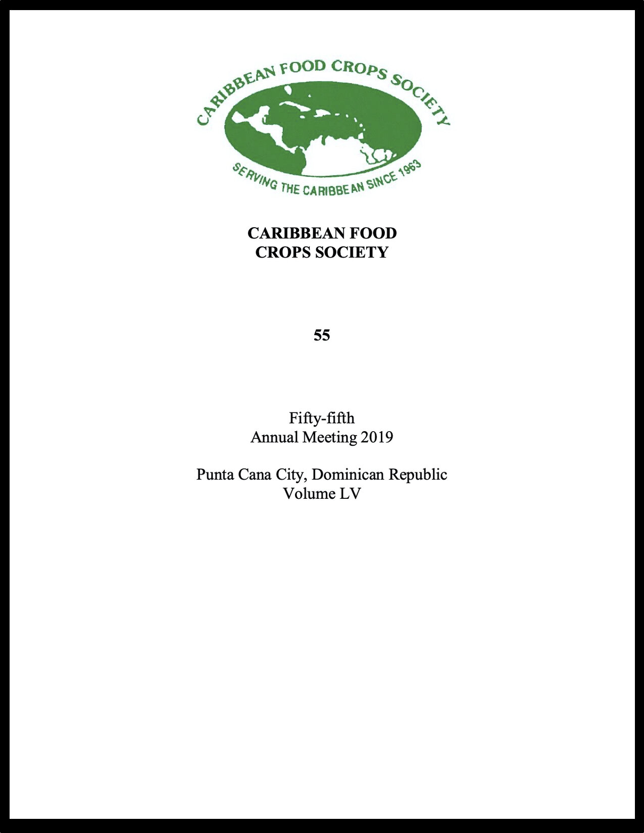 2019, Vol. 55, Punta Cana, DR