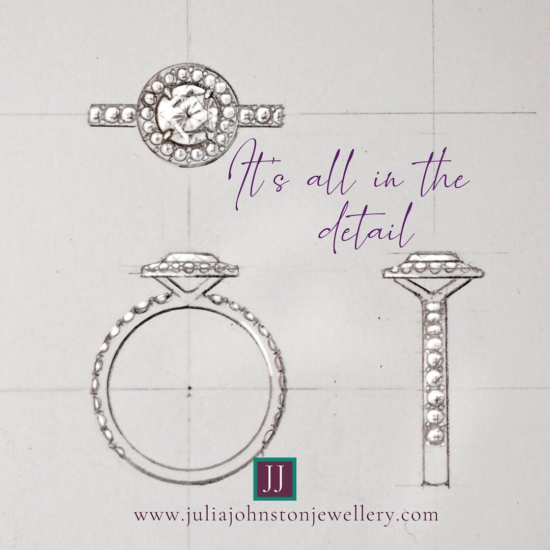 Call me old fashioned but I love creating hand drawn designs for my clients. Would you like to have your very own engagement ring designed and tailor made by me especially for you? DM me for details and start your journey, it will be fun. 
.
.
#engag
