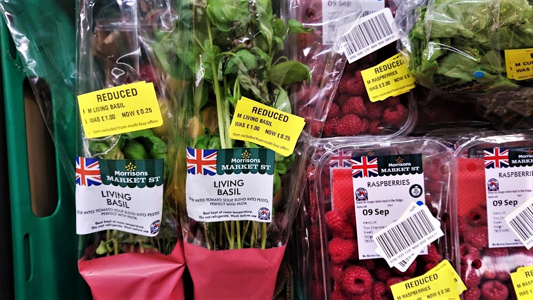 30 tips for reducing food waste and eating sustainably. reduced herbs morrisons