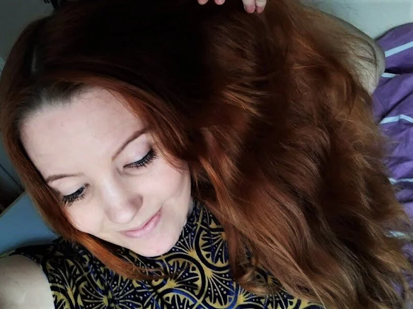 [my hair when I started using baking soda - it was so clean and made me so optimistic]